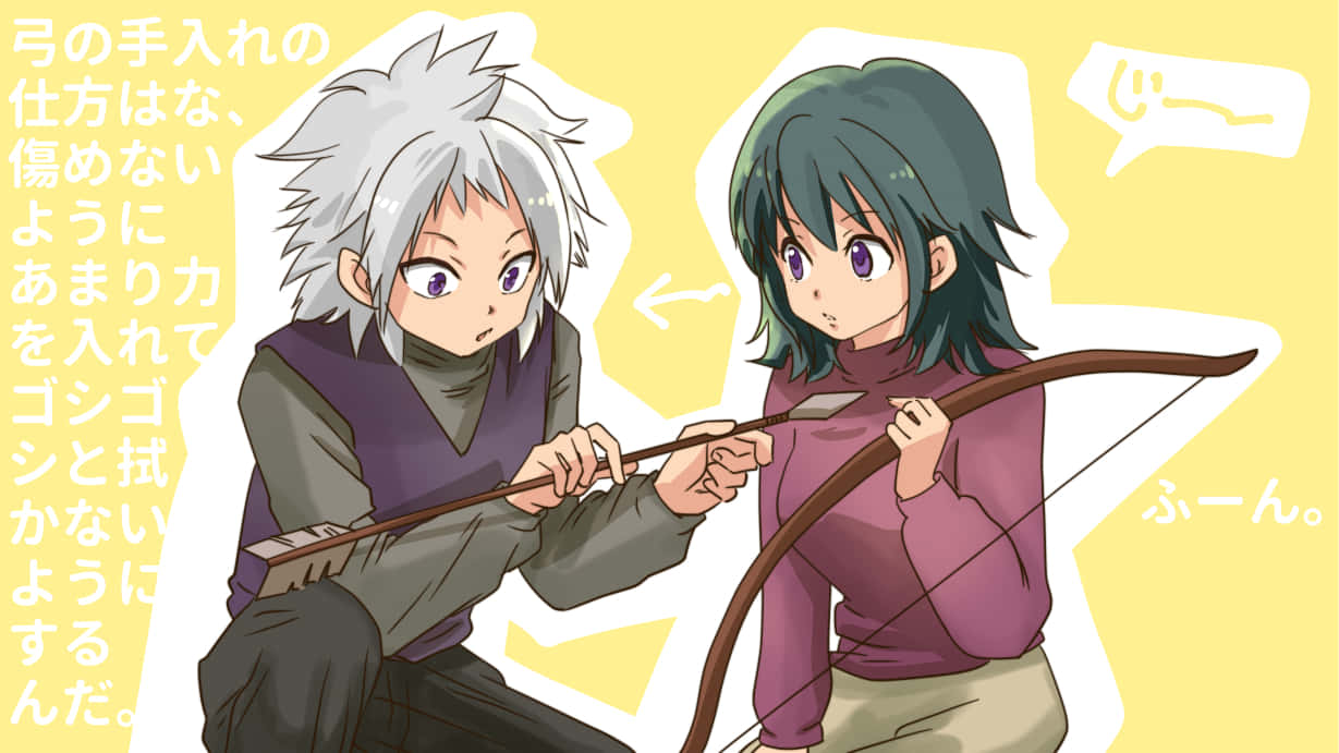 Hunter X Hunter, Ponzu, silver hair, SD Desktop Wallpaper