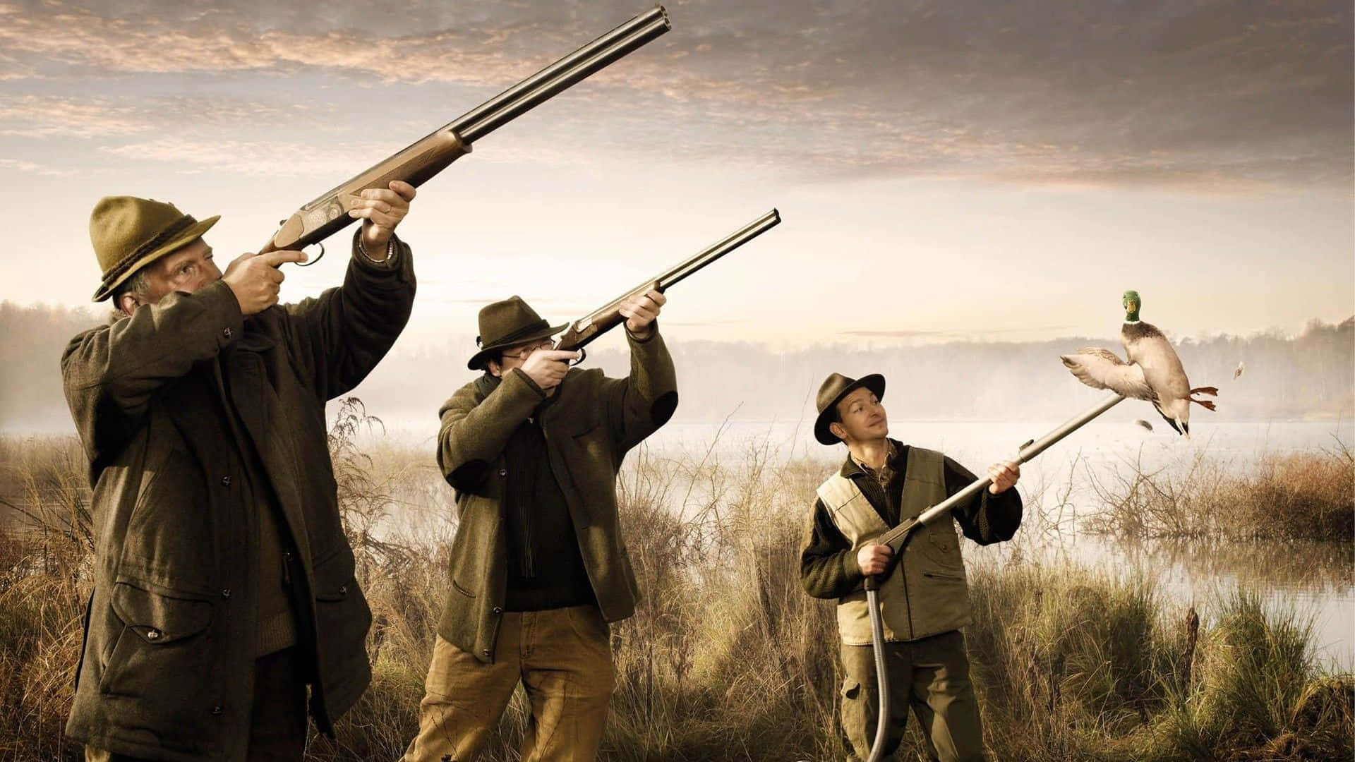 Hunting Desktop, 1920 x 1080, muddy marshland, Full HD Desktop Wallpaper