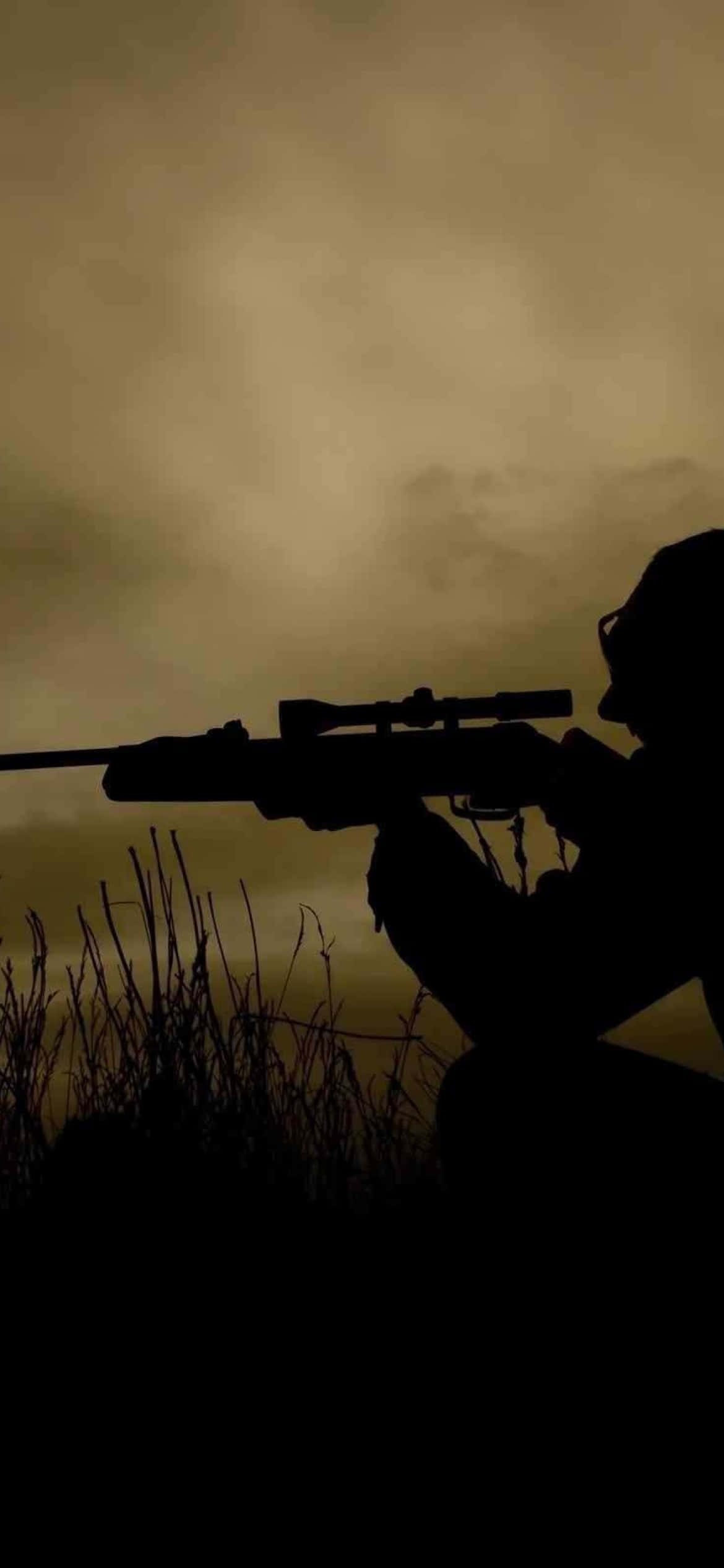 Hunting, sniper, rifle, Full HD Phone Wallpaper
