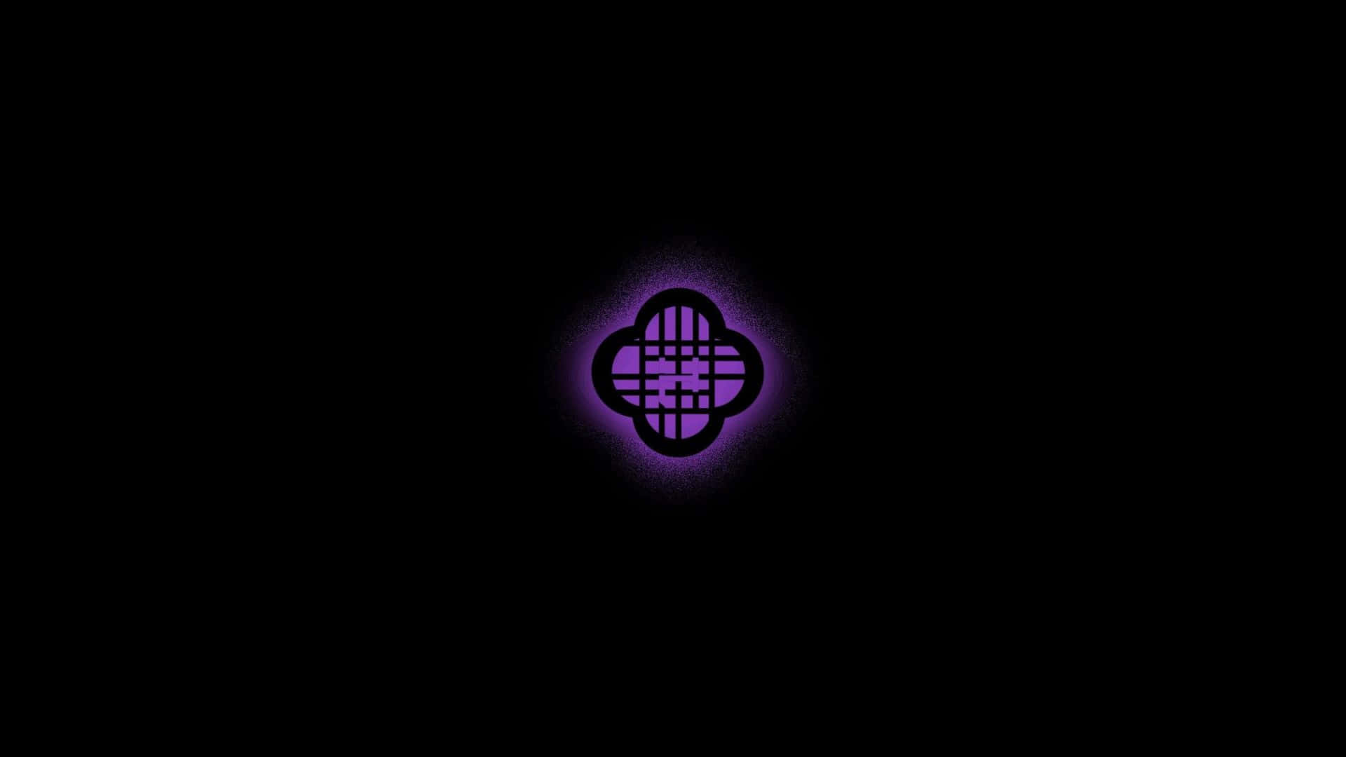 Huntrix, glowing purple, quatrefoil, Full HD Desktop Wallpaper