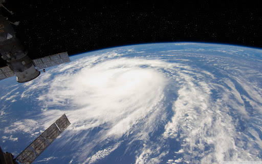 Hurricane, Earth, blue oceans, SD Desktop Wallpaper