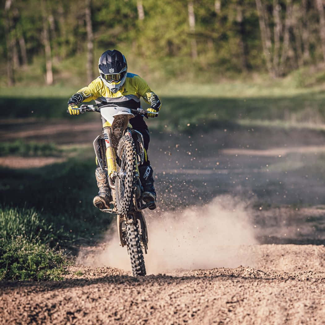Husqvarna, motocross rider, dirt bike, SD Desktop Wallpaper