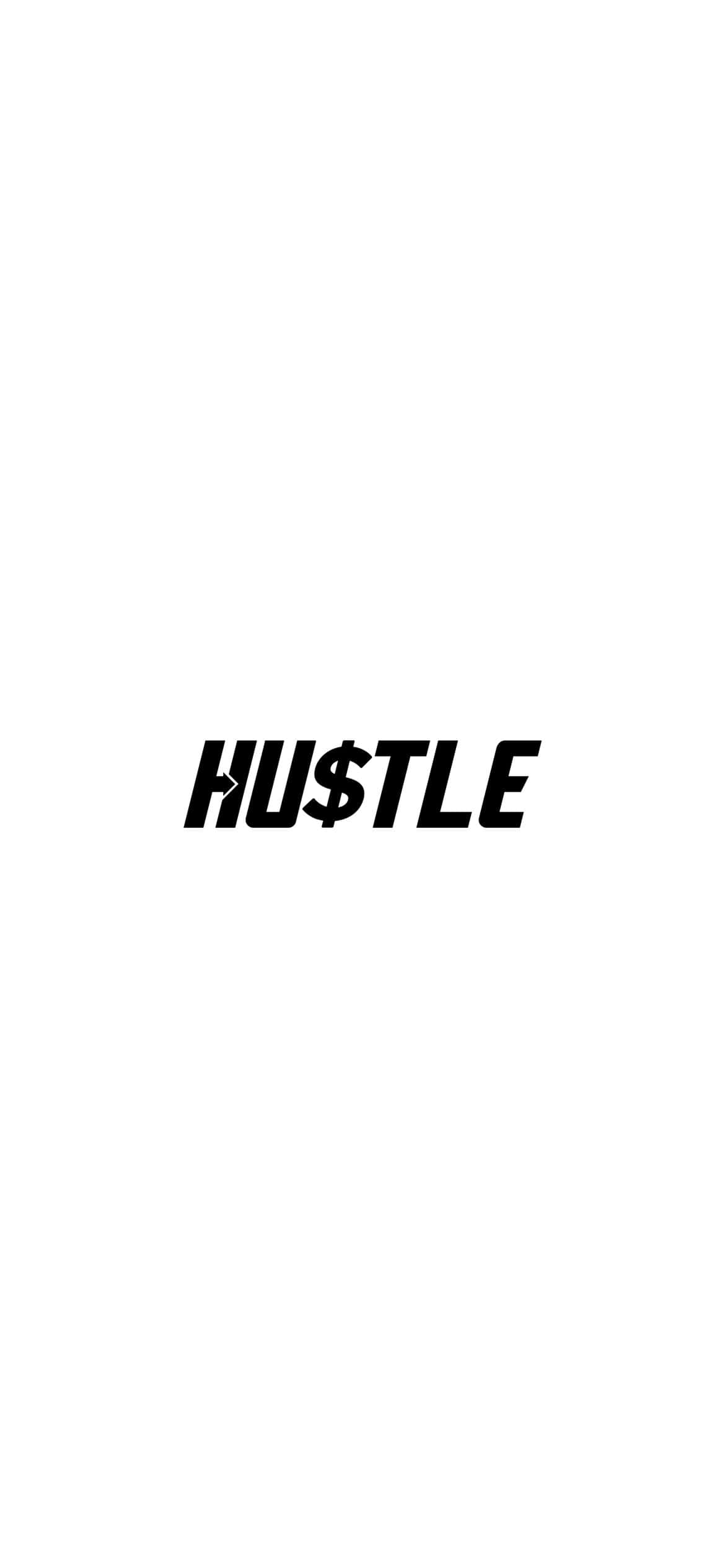 HUSTLE, dollar sign, black text, Full HD Phone Wallpaper