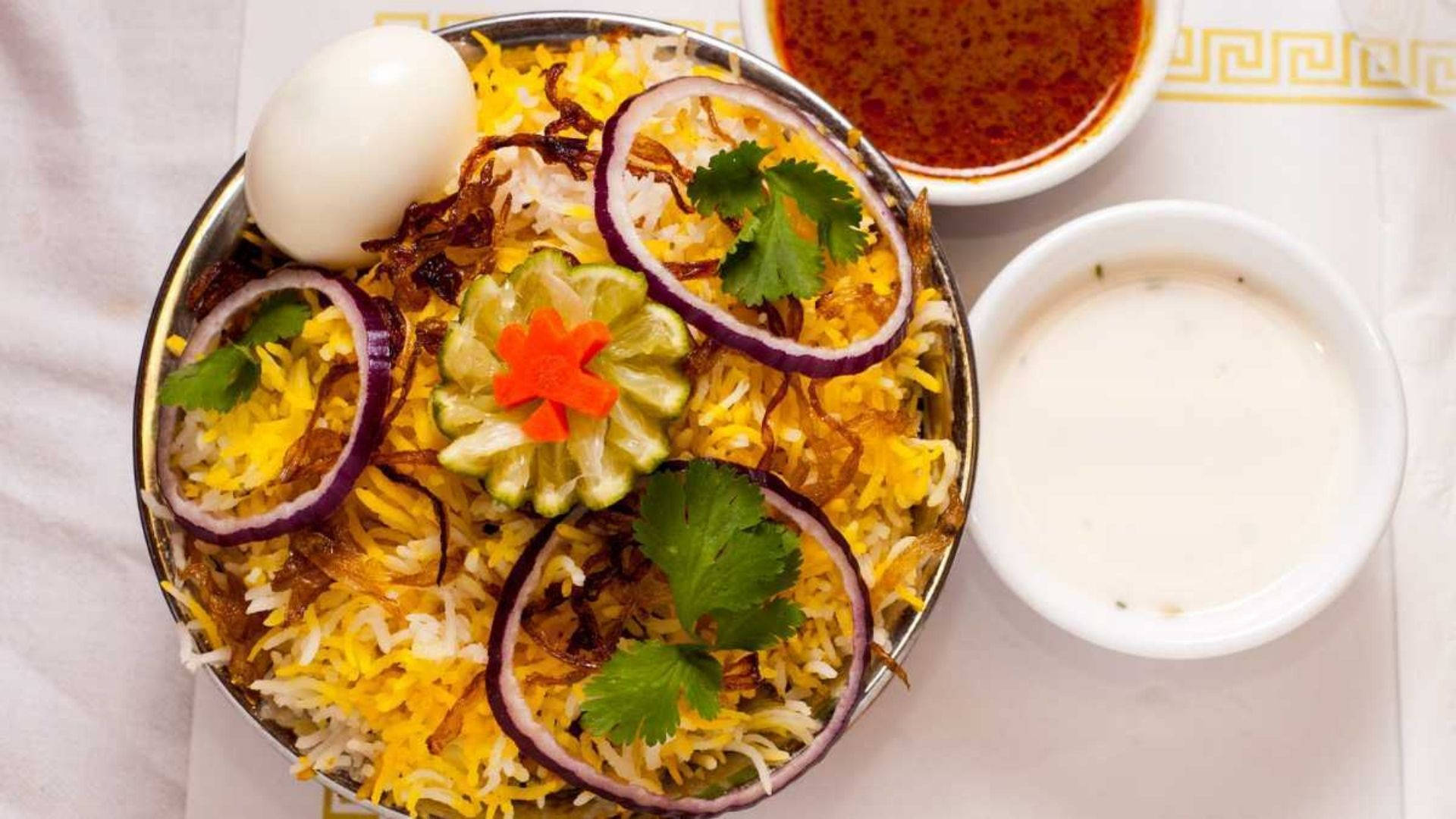 Hyderabad, biryani, fried onions, Full HD Desktop Wallpaper