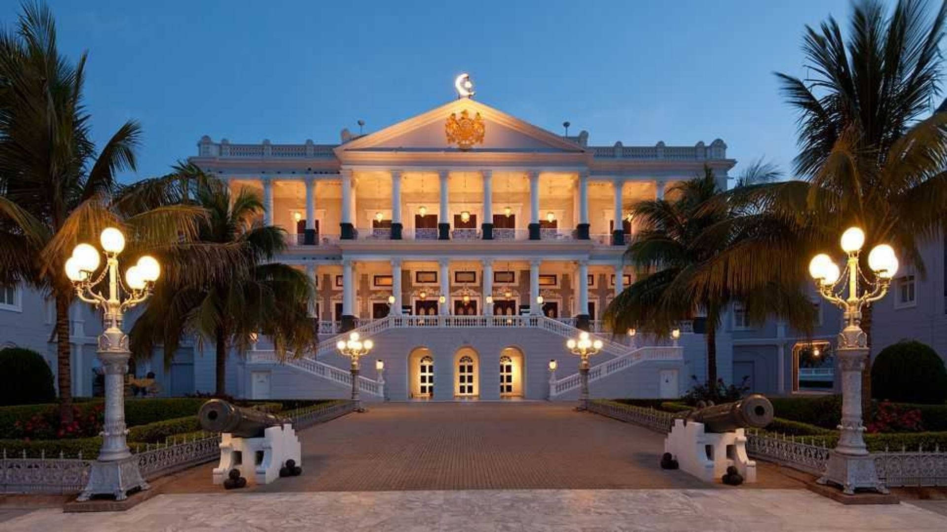 Hyderabad, palace, white mansion, Full HD Desktop Wallpaper