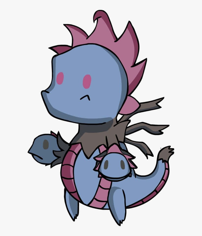 Hydreigon, blue dragon, pink spiky mane, SD Phone Wallpaper