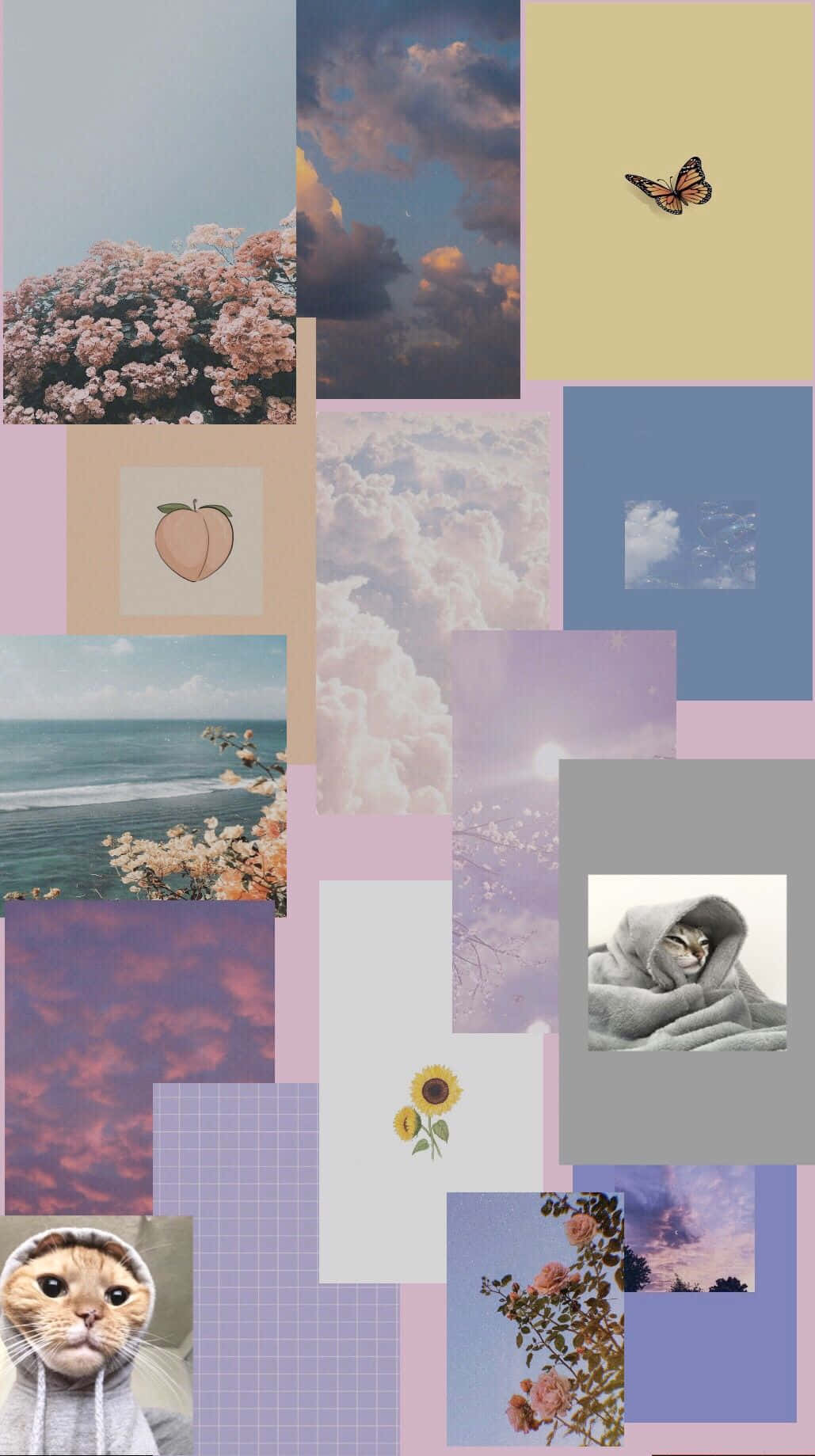 Hype Aesthetic collection, pastel-toned, nature scenes, HD Phone Wallpaper