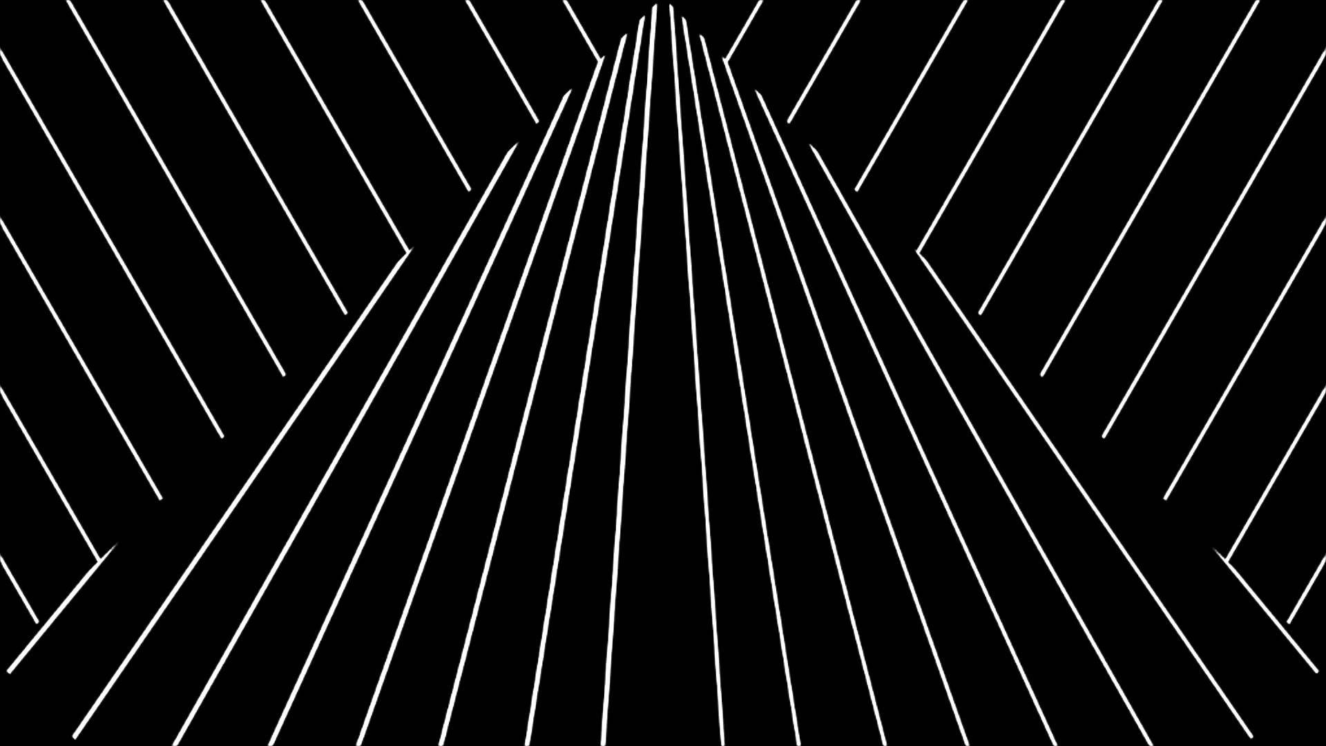 straight line hypnosis patterns, white diagonal lines, central point, Full HD Desktop Wallpaper