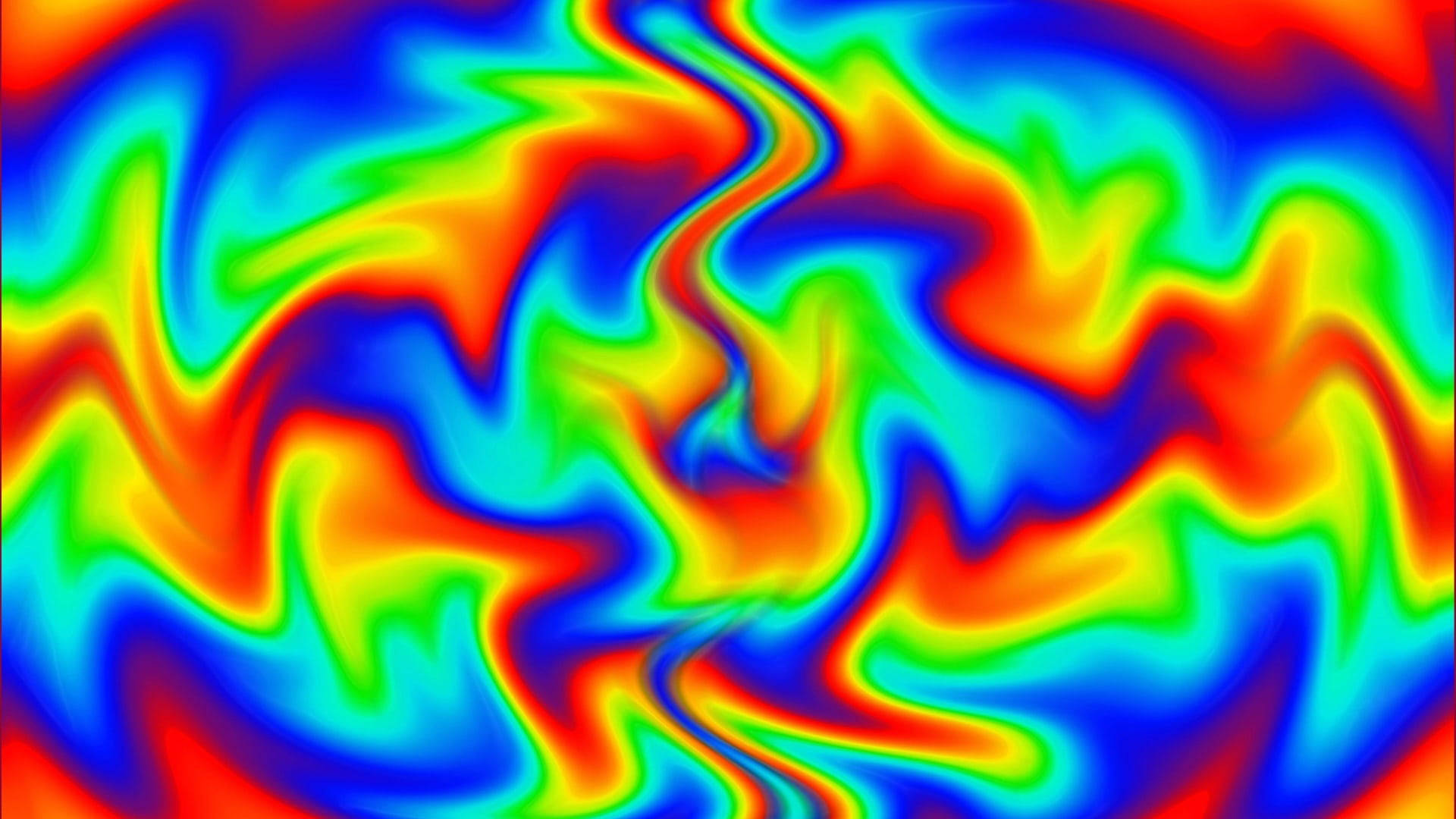 Hypnosis, trippy colors, vibrant swirling rainbow colors, Full HD Desktop Wallpaper