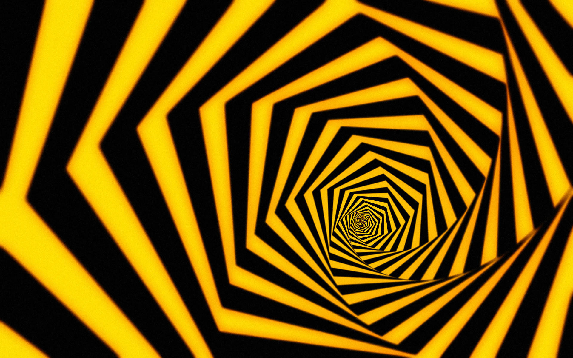 hypnosis, hexagon-like, yellow, Full HD Desktop Wallpaper
