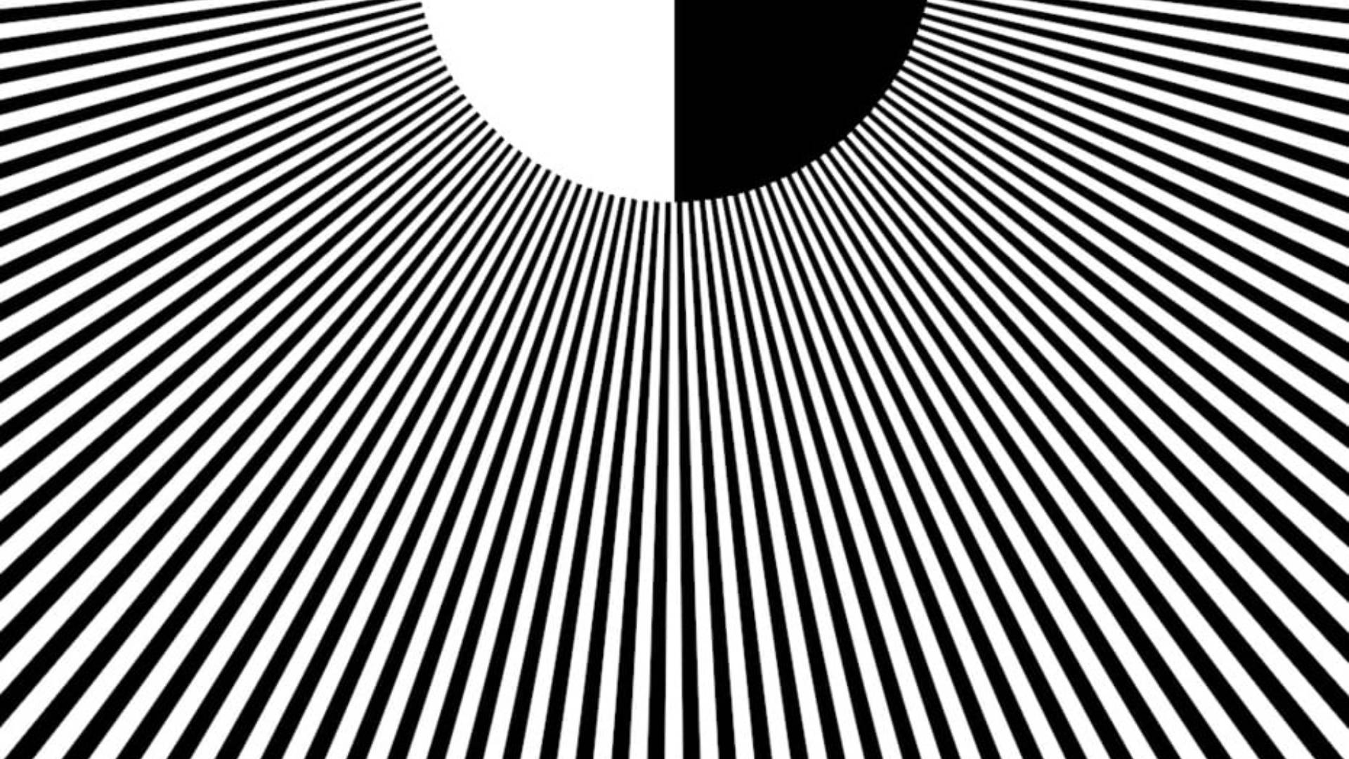 Hypnosis, radial lines, split circle, Full HD Desktop Wallpaper