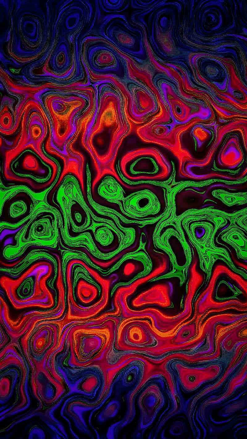 neon green, red, purple, HD Phone Wallpaper