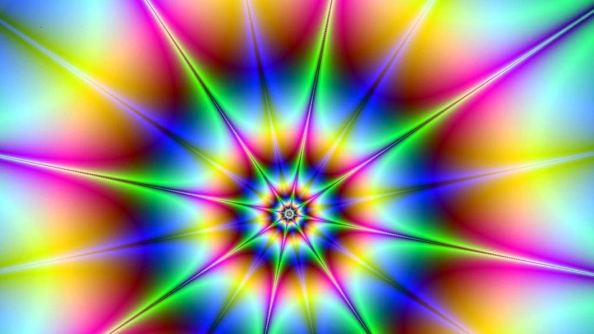 Hypnosis, psychedelic colors, kaleidoscopic explosion, Full HD Desktop Wallpaper
