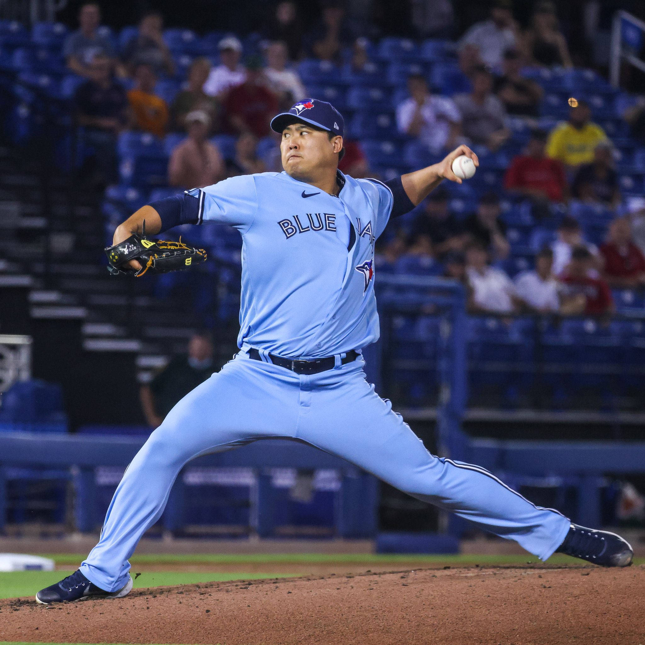 Hyun Jin Ryu, light blue uniform, dirt mound, Full HD Desktop Wallpaper