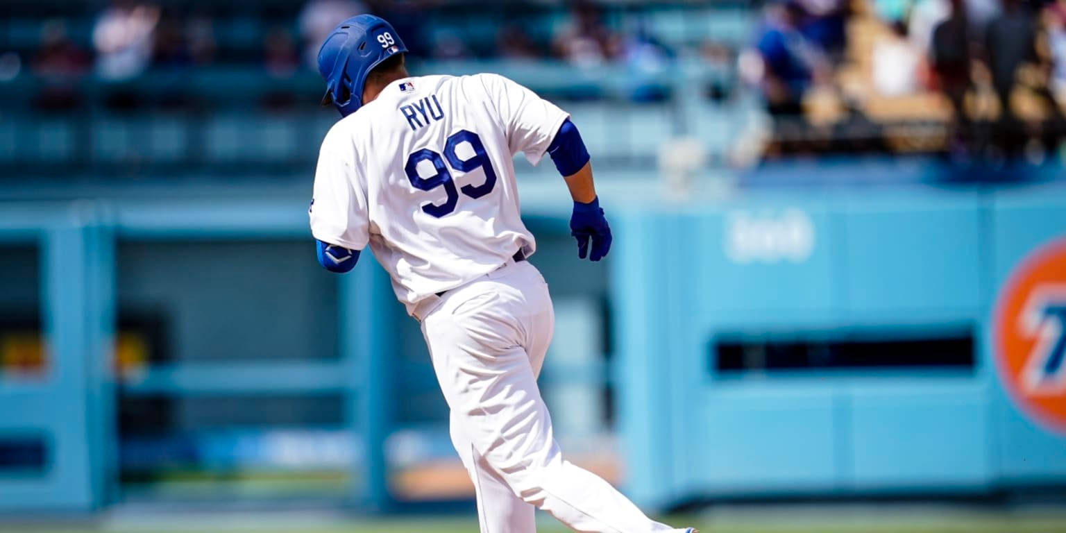 Hyun Jin Ryu, number 99, sunlit field, HD Desktop Wallpaper