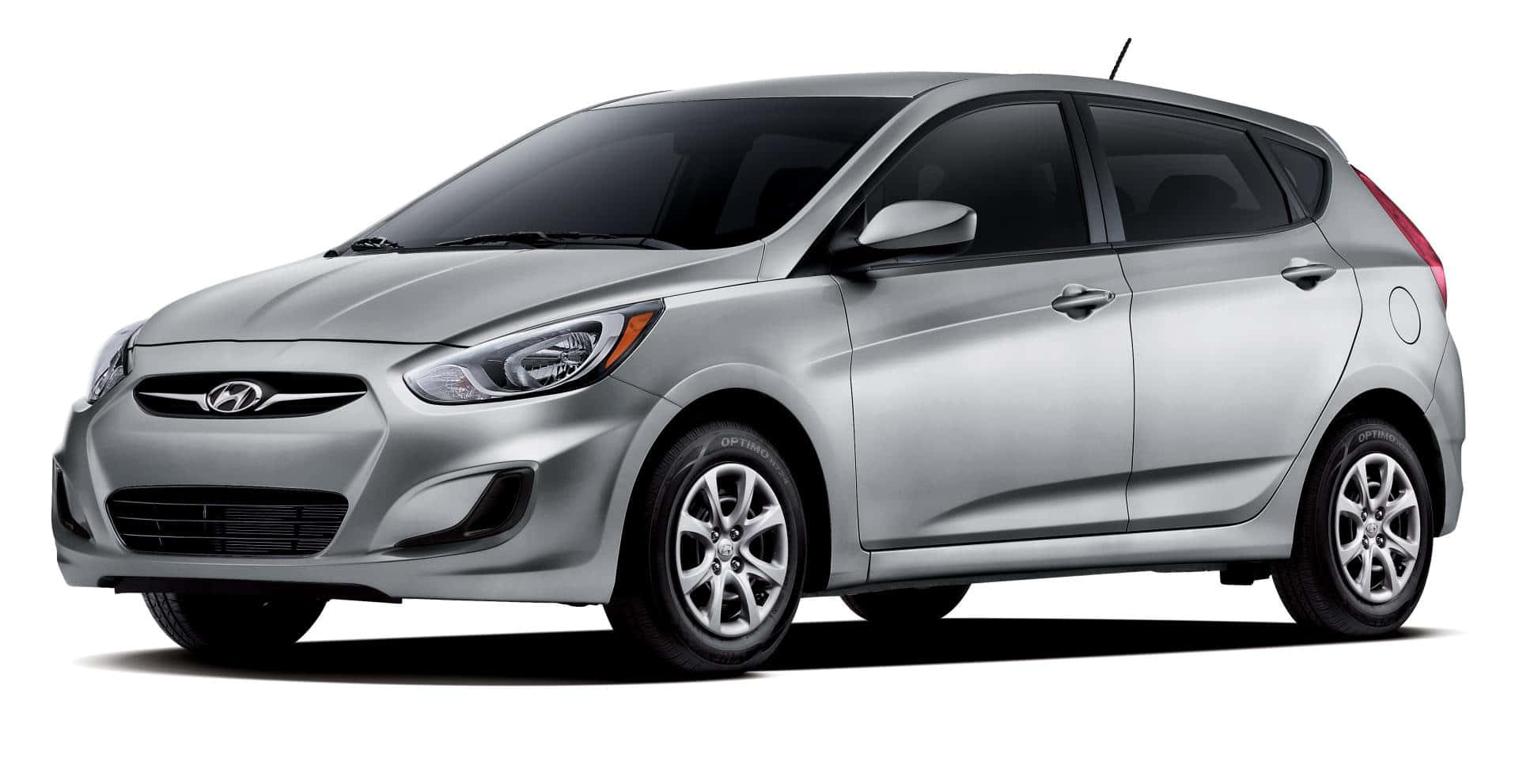 Hyundai Accent, silver, hatchback, Full HD Desktop Wallpaper