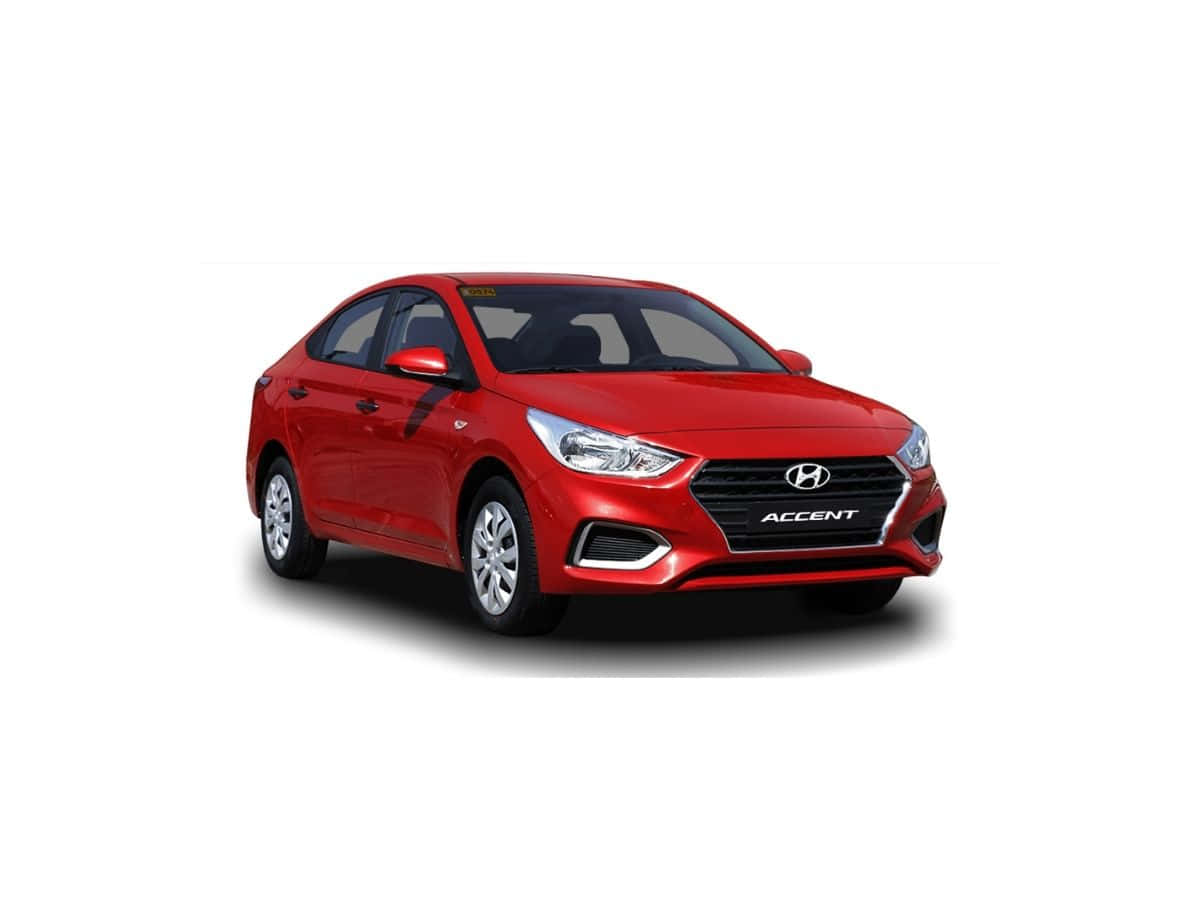 Hyundai Accent, glossy red, sedan, SD Desktop Wallpaper