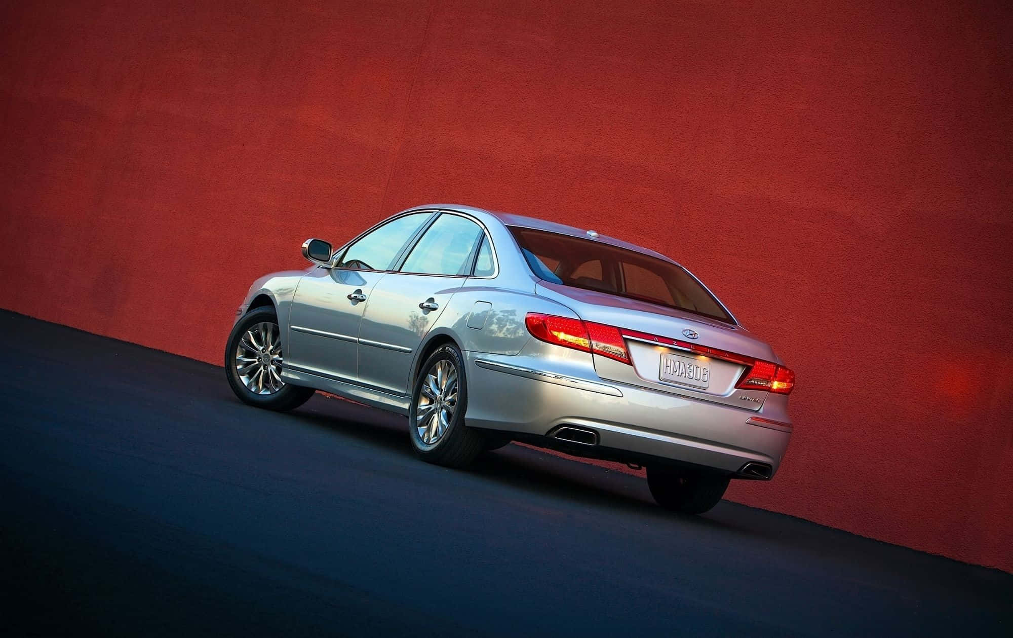 Hyundai Azera, silver, sedan, Full HD Desktop Wallpaper