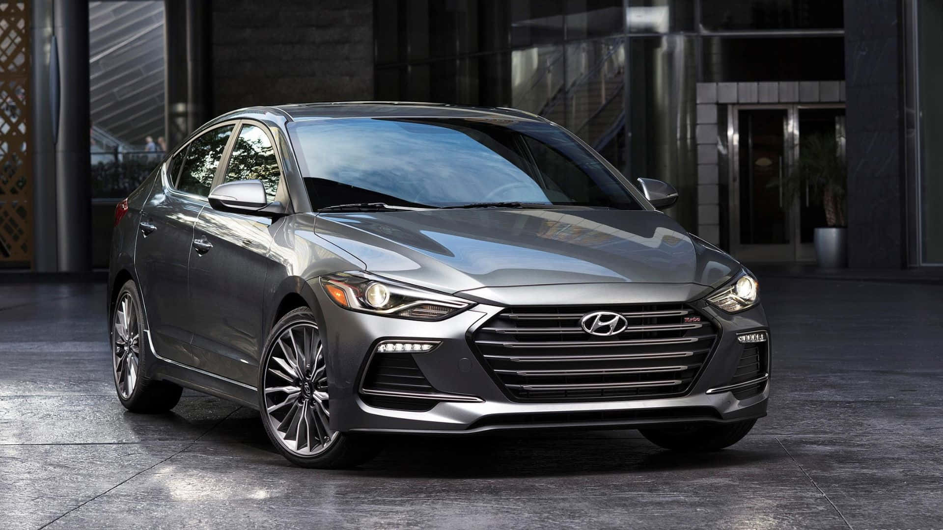 Hyundai Elantra, silver, daylight, Full HD Desktop Wallpaper