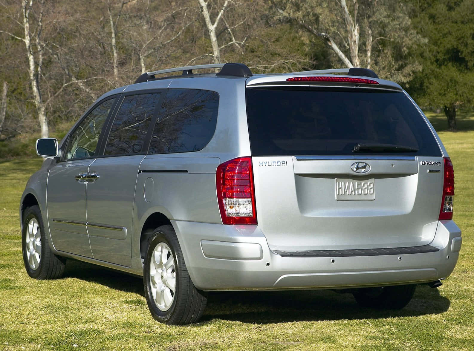 Hyundai Entourage, silver, minivan, HD Desktop Wallpaper