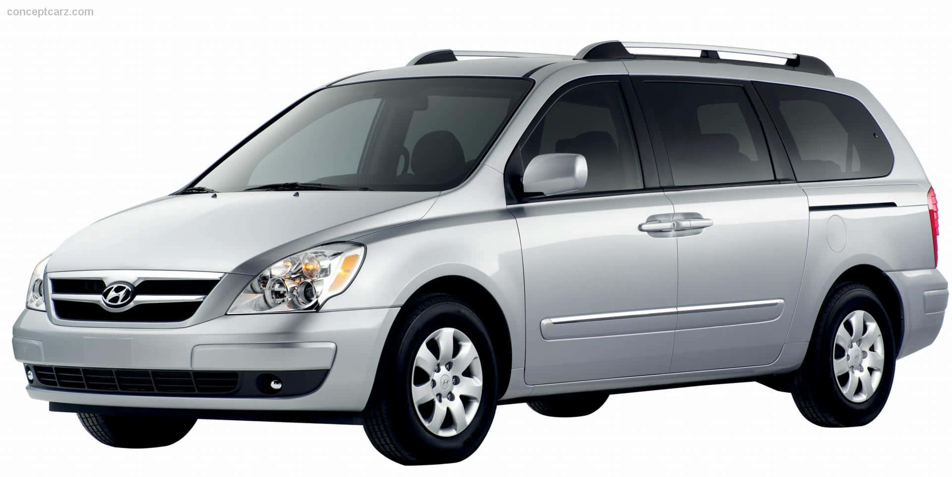Hyundai Entourage, silver, studio lighting, Full HD Desktop Wallpaper