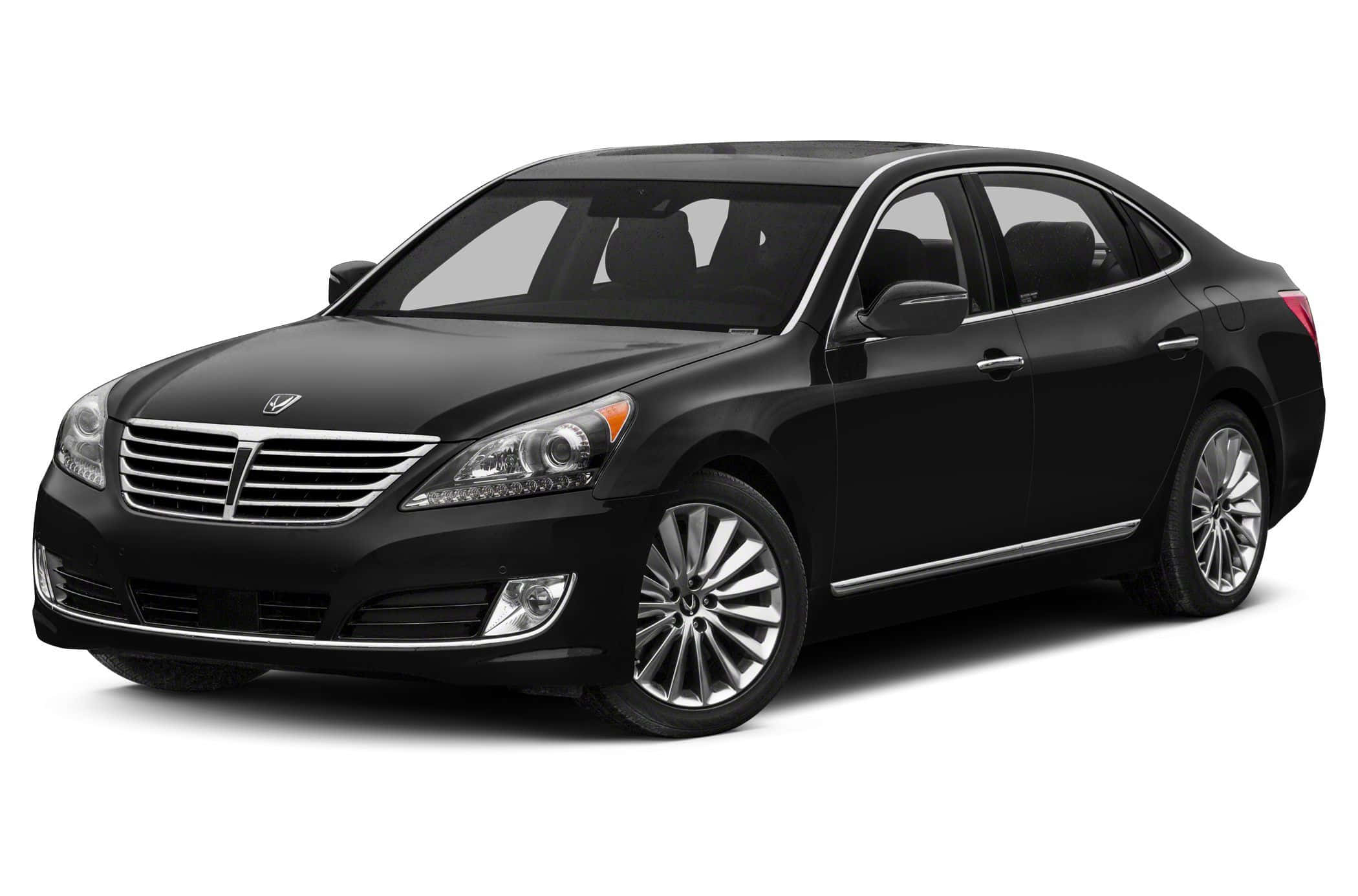 Hyundai Equus, black, chrome accents, Full HD Desktop Wallpaper