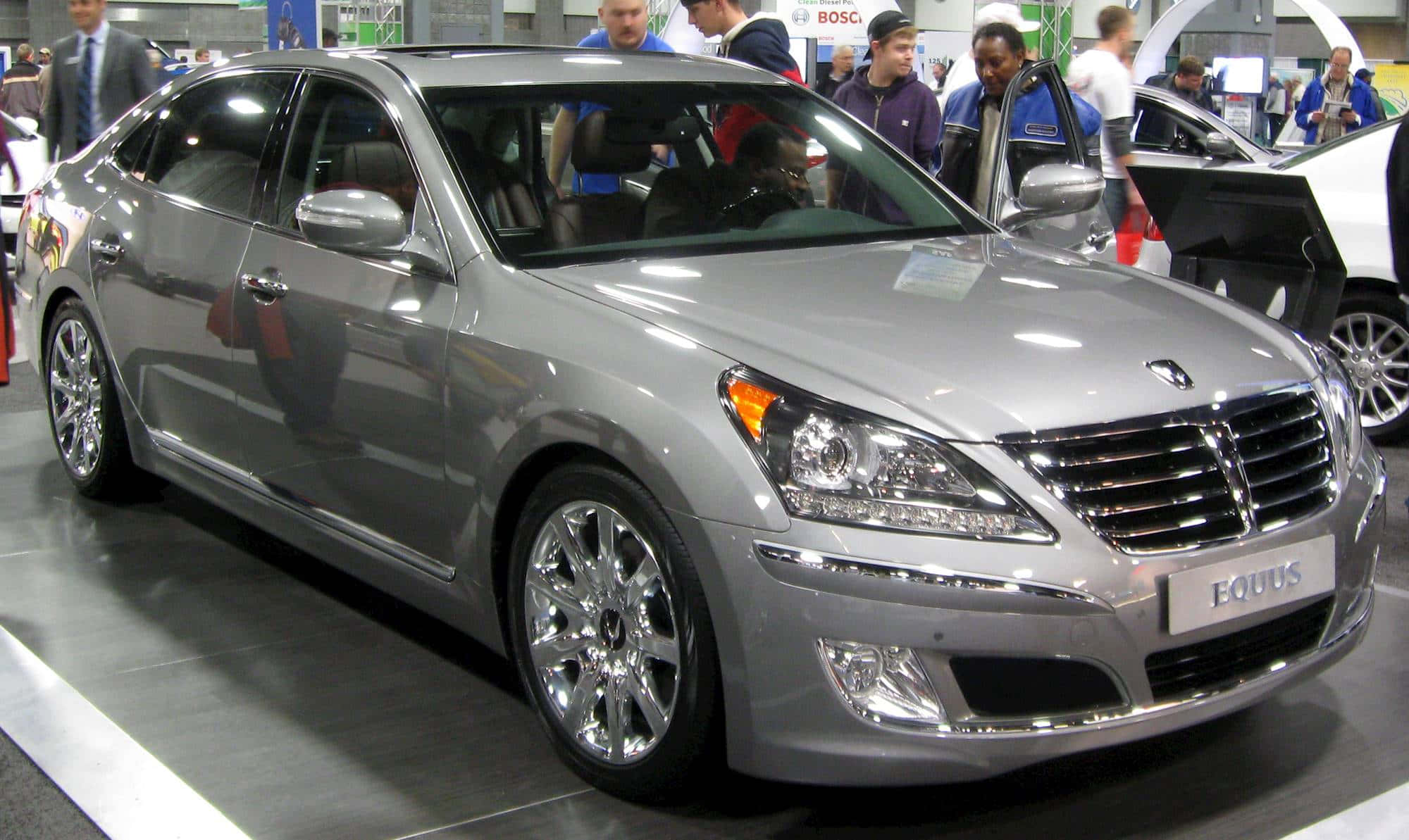Hyundai Equus, 2000, silver, Full HD Desktop Wallpaper