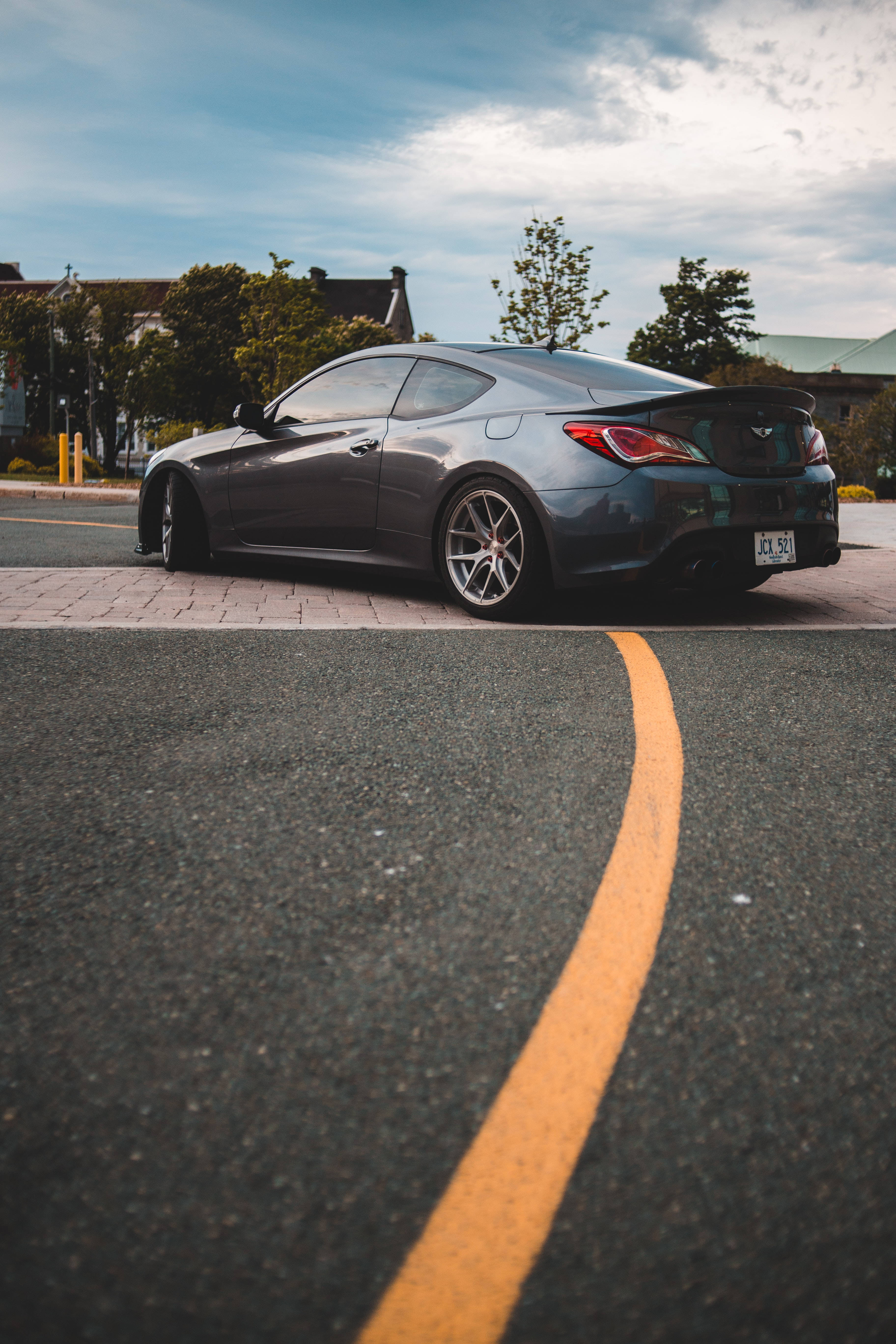 Genesis, gray, sports car, 5K Phone Wallpaper