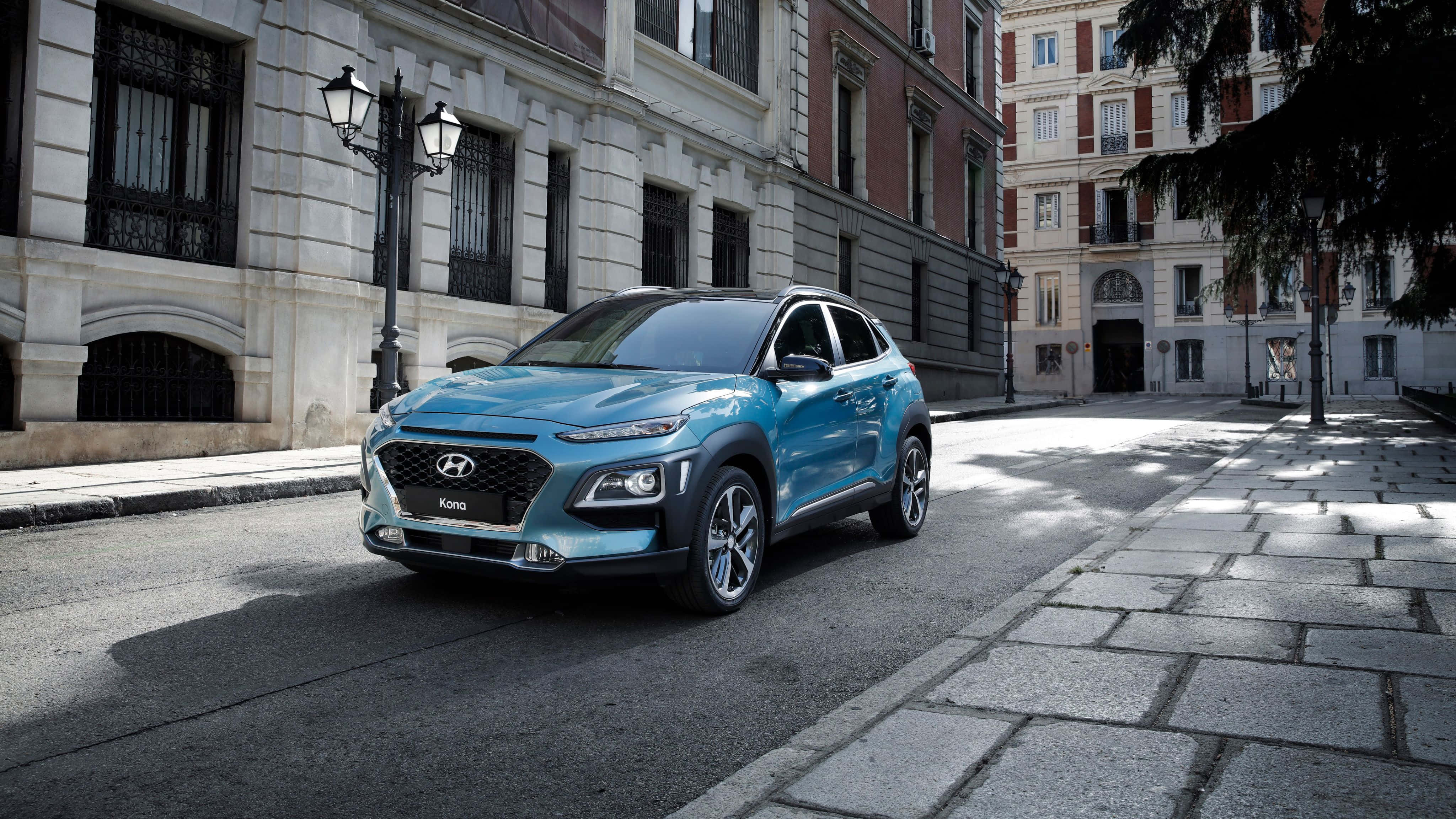 Hyundai Kona, turquoise, sleek, 4K Desktop Wallpaper