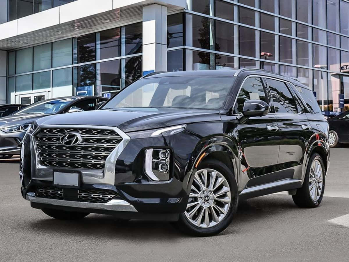 Hyundai Palisade, sleek black, daylight, SD Desktop Wallpaper