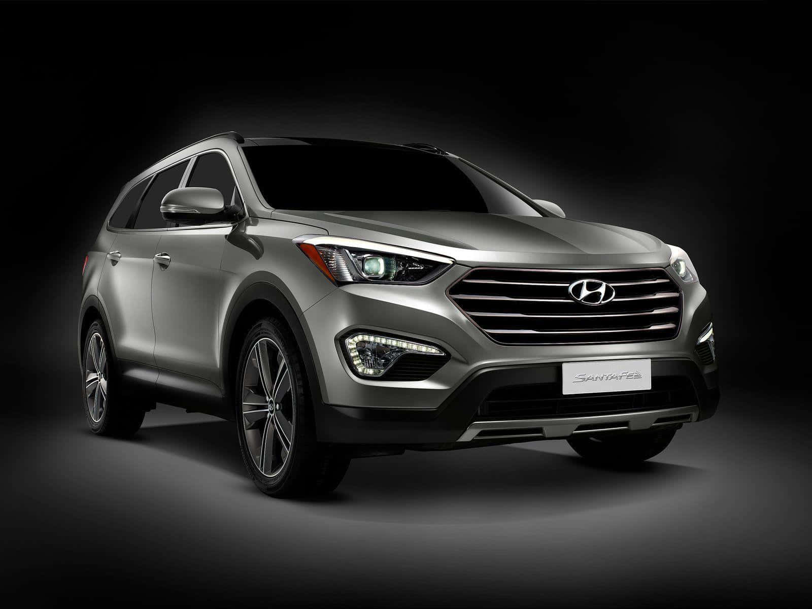 Hyundai Santa Fe, silver, studio shot, HD Desktop Wallpaper