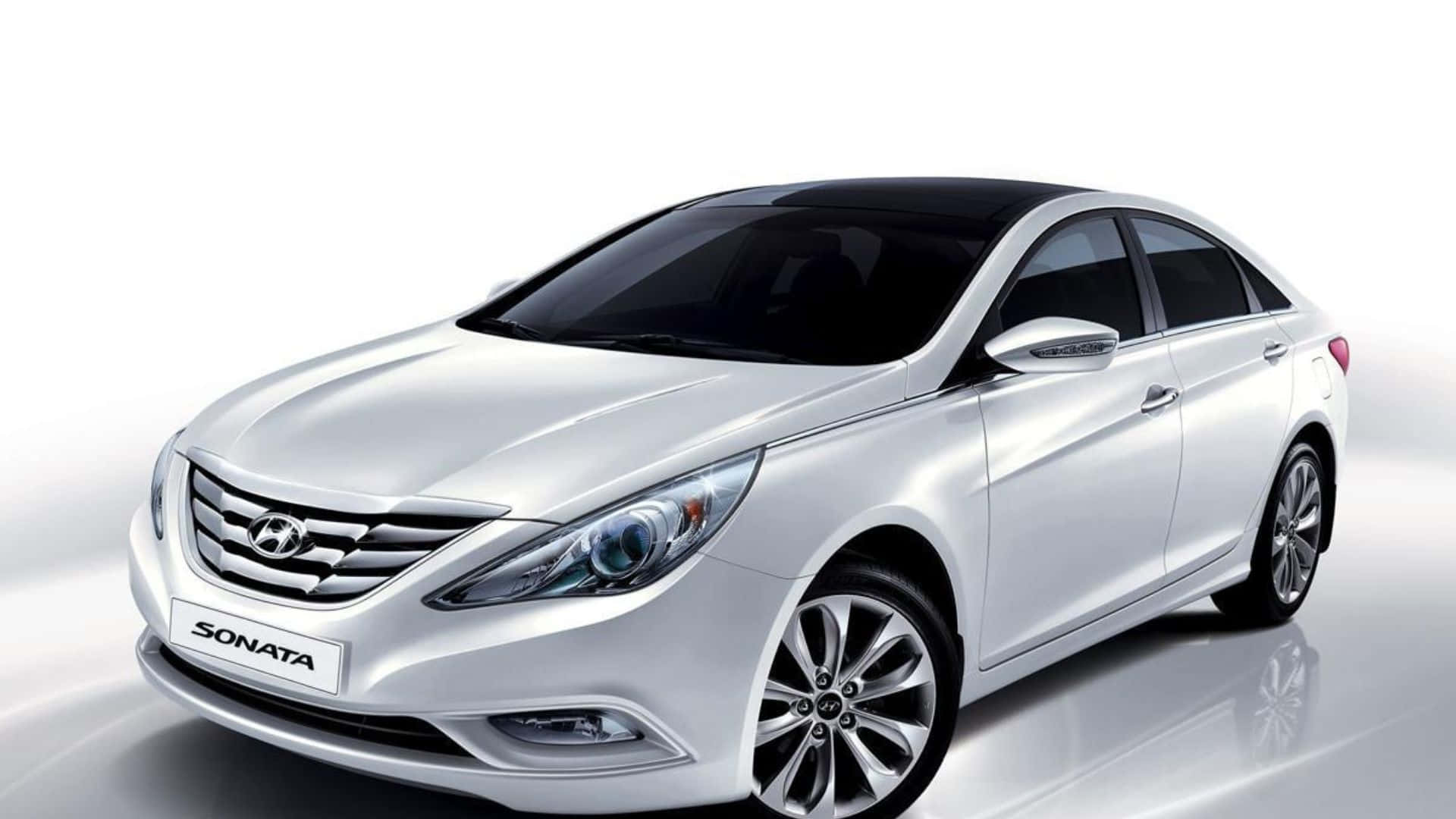 Hyundai Sonata, silver, sedan, Full HD Desktop Wallpaper