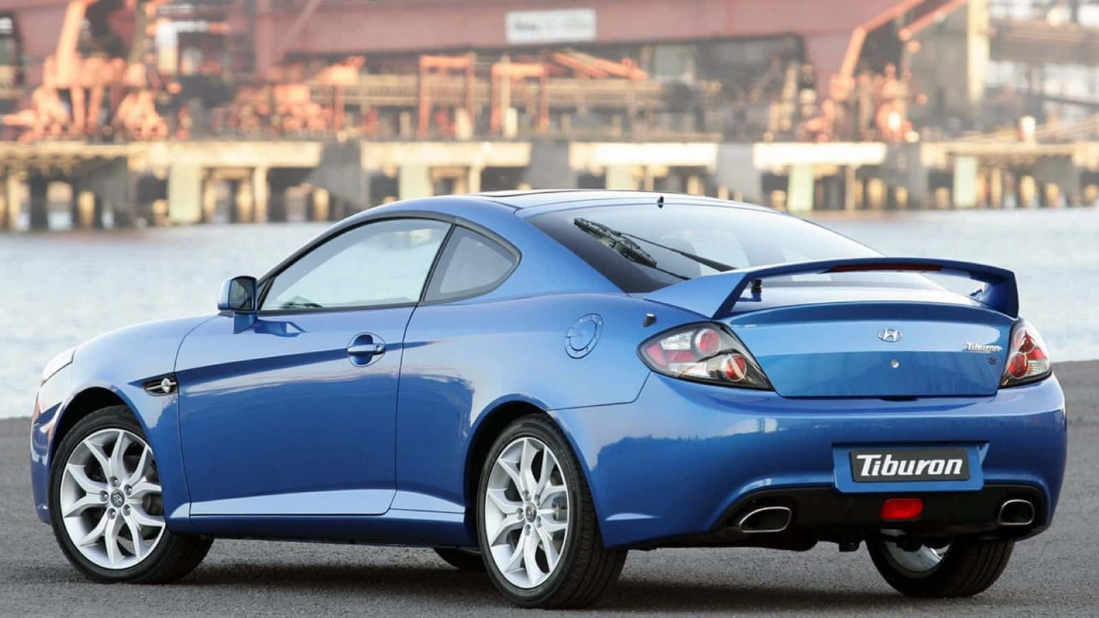 Hyundai Tiburon, vibrant blue, sports coupe, HD Desktop Wallpaper