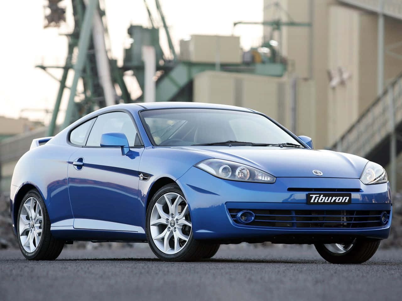 Hyundai Tiburon, blue, coupe, HD Desktop Wallpaper