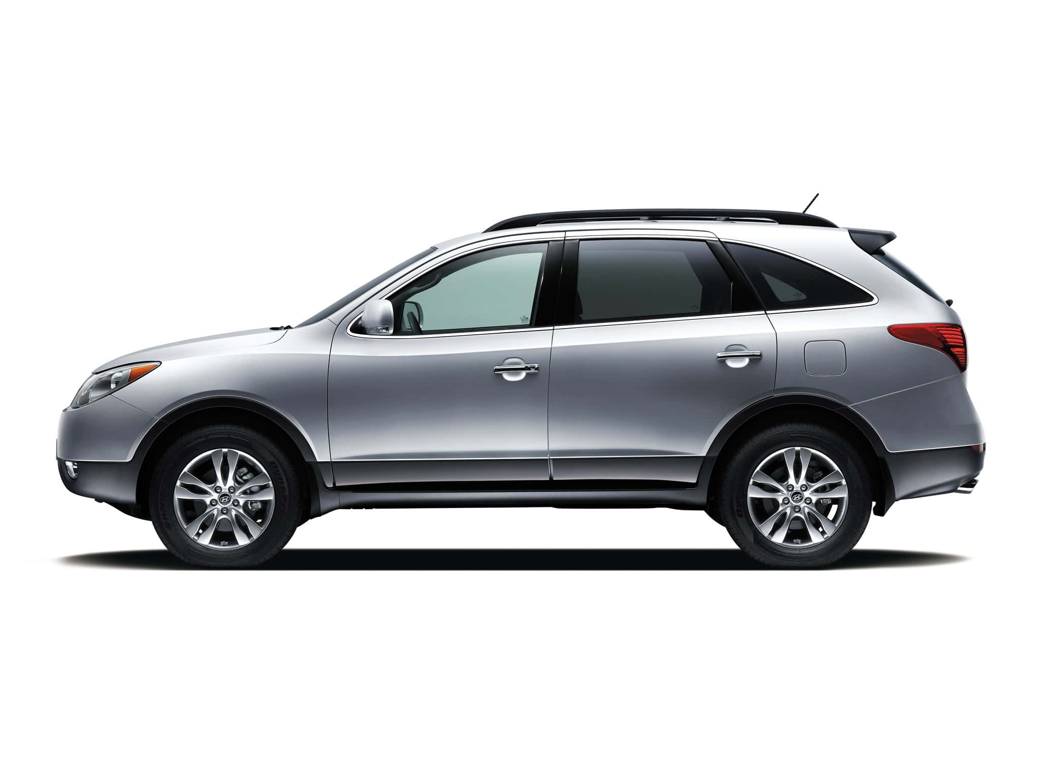 Hyundai Veracruz, sleek silver SUV, profile, Full HD Desktop Wallpaper