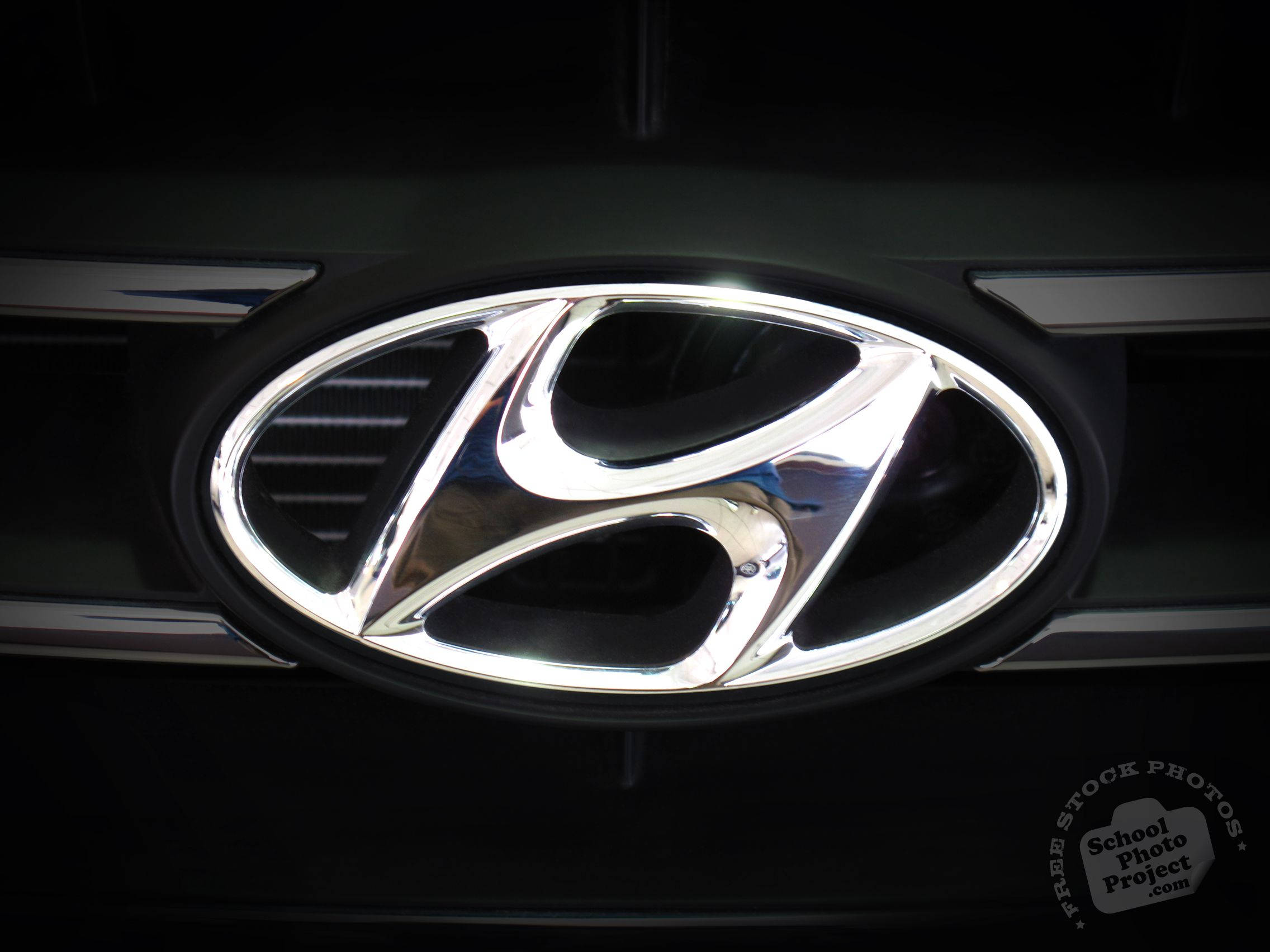Hyundai, silver, chrome, Full HD Desktop Wallpaper