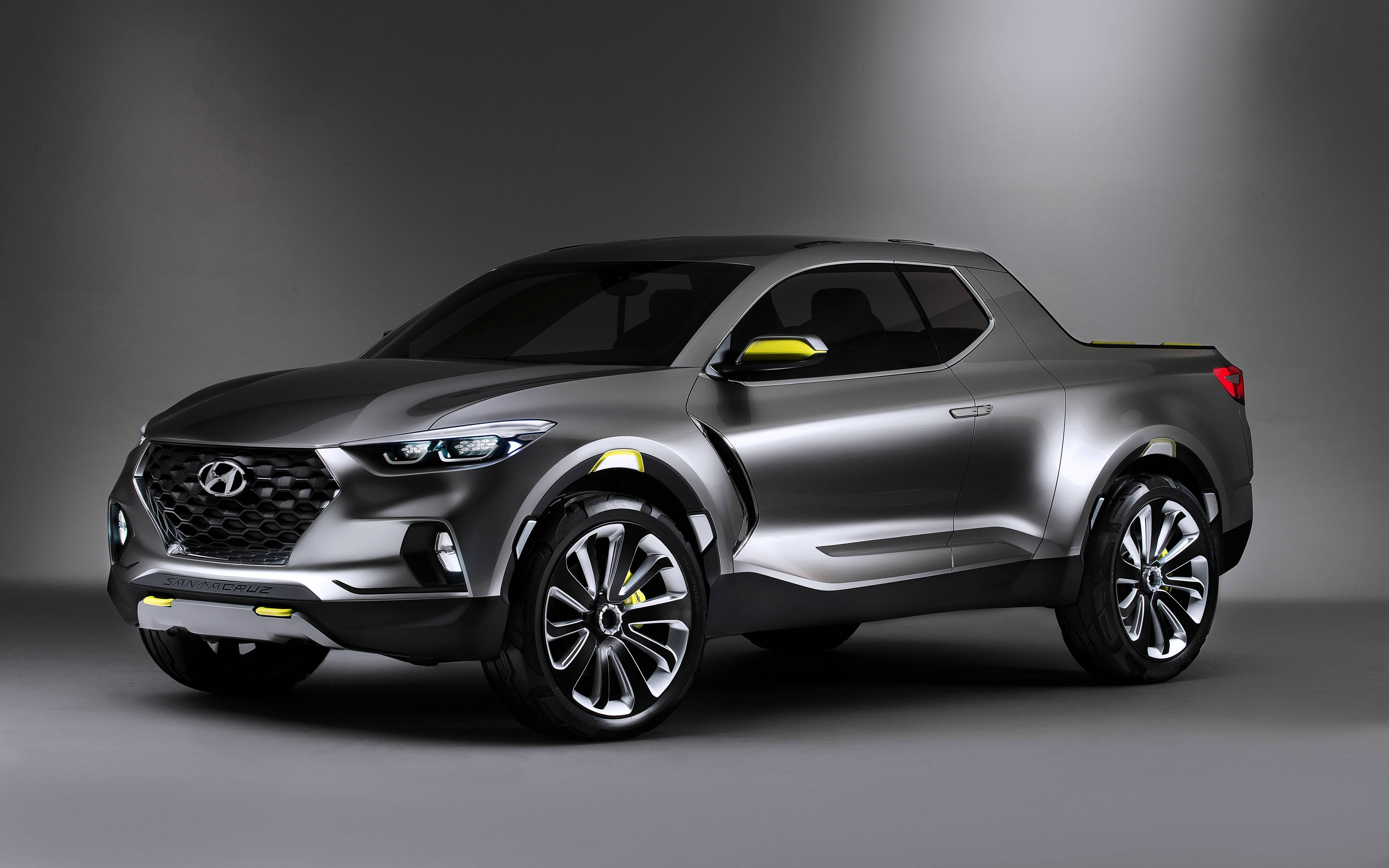 Hyundai, pickup, silver, 4K Desktop Wallpaper