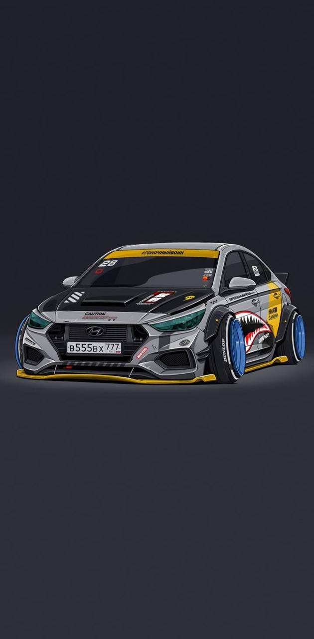 Hyundai, JDM Aesthetic, silver, HD Phone Wallpaper