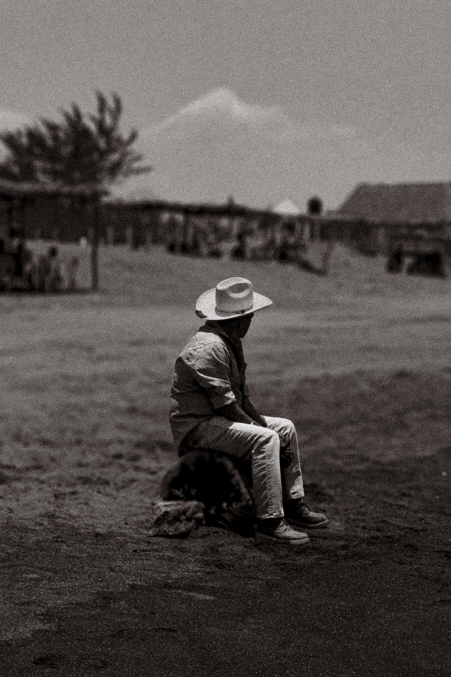 I Am Alone, cowboy hat, wide-brimmed hat, 2K Phone Wallpaper
