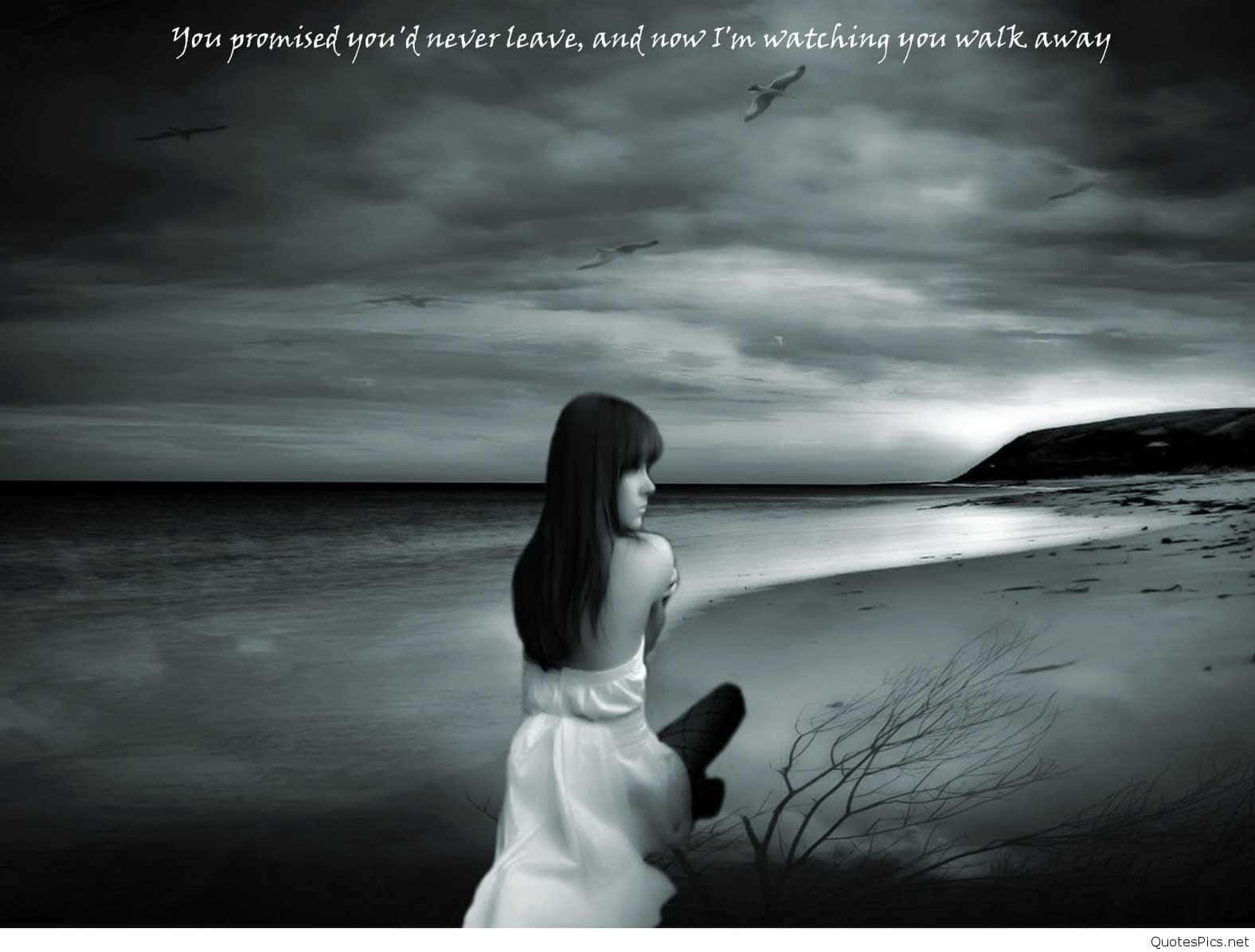 lone woman, white dress, desolate beach, HD Desktop Wallpaper