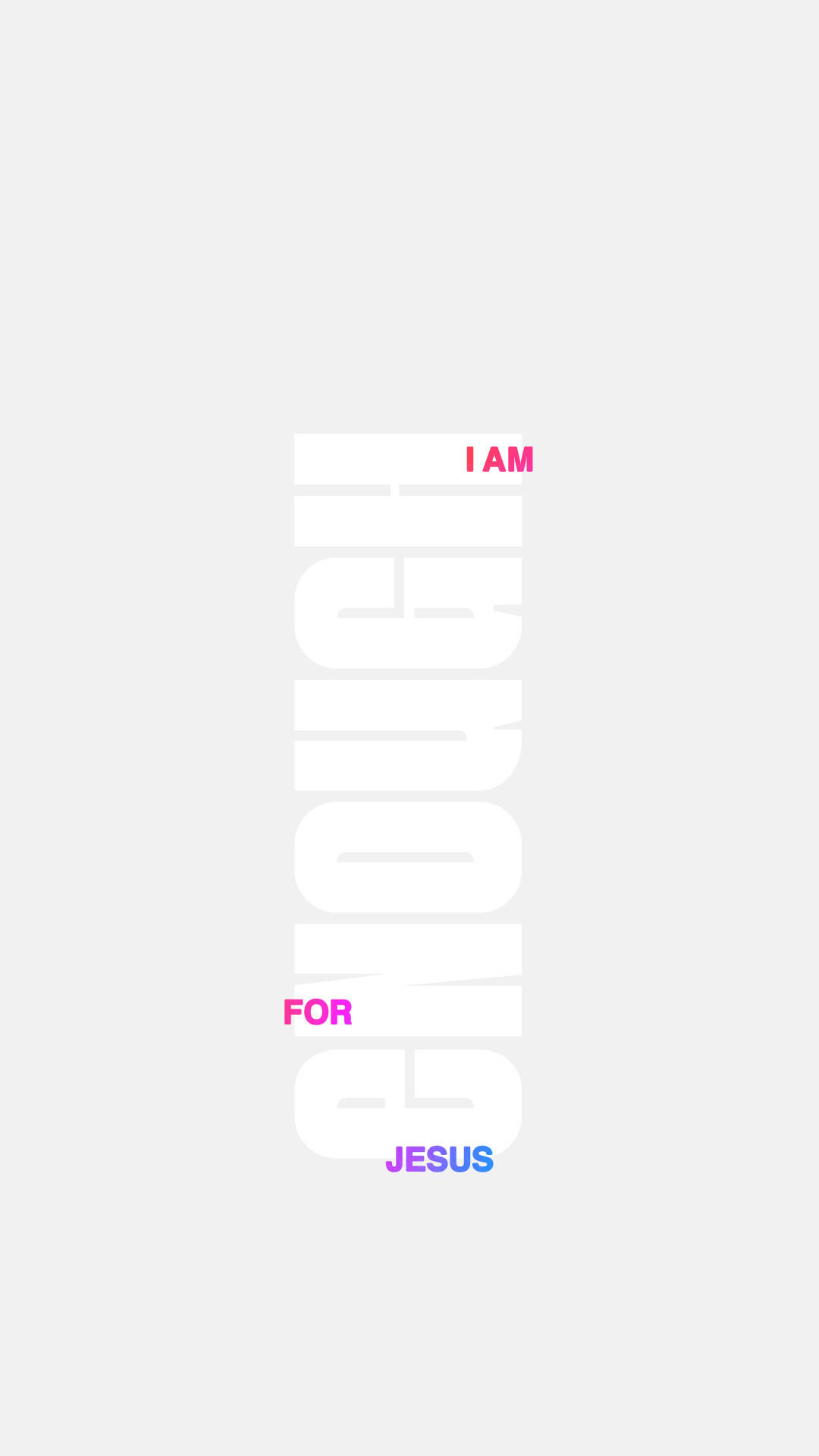 I AM ENOUGH FOR JESUS, white, pink, Full HD Phone Wallpaper