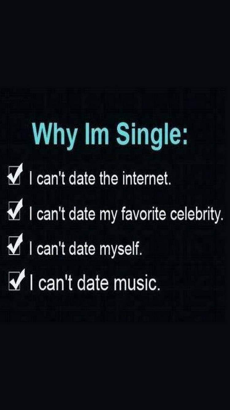 I Am Single, cyan, white, HD Phone Wallpaper