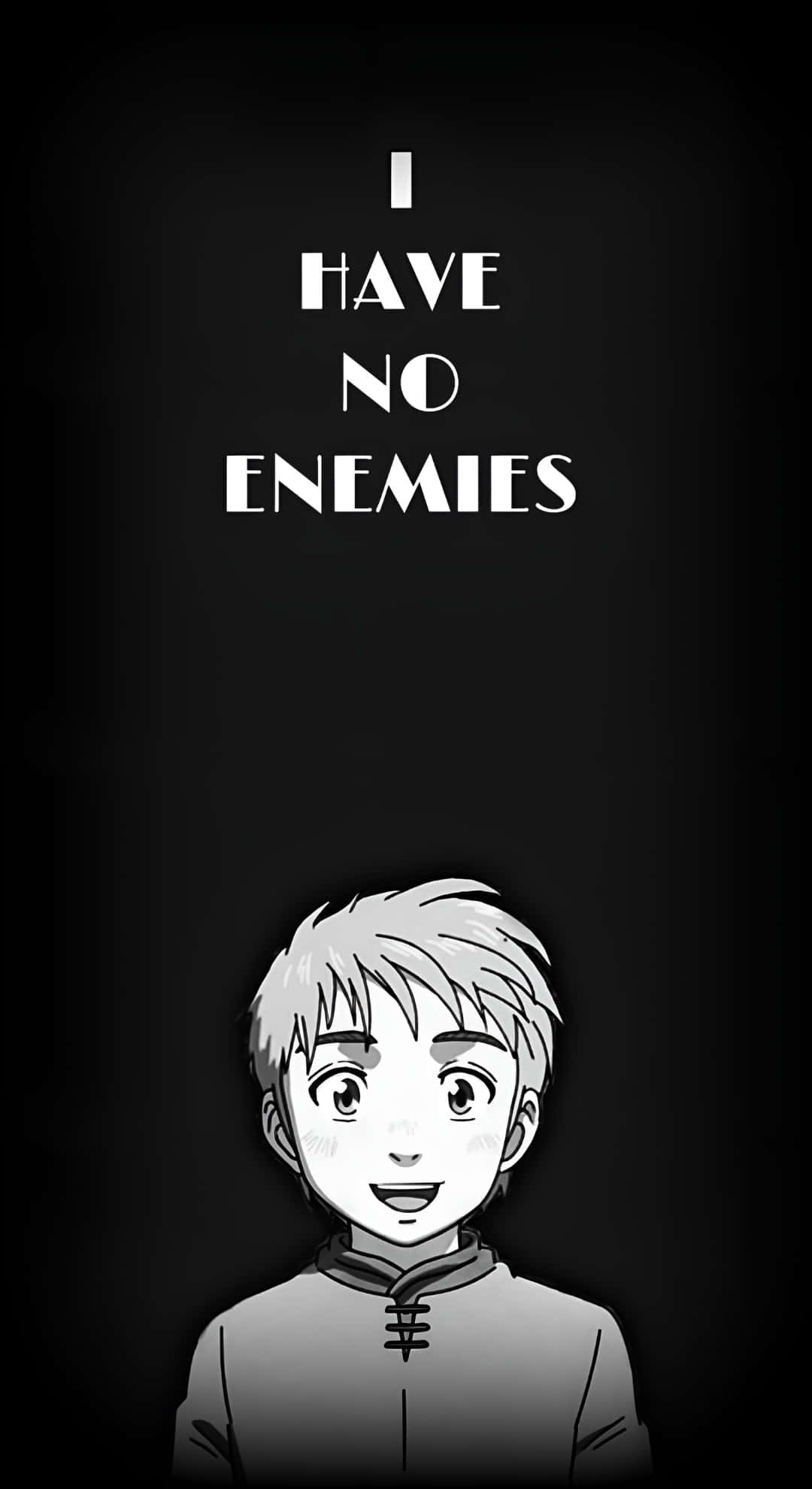 I HAVE NO ENEMIES, anime-style boy, spiky hair, Full HD Phone Wallpaper