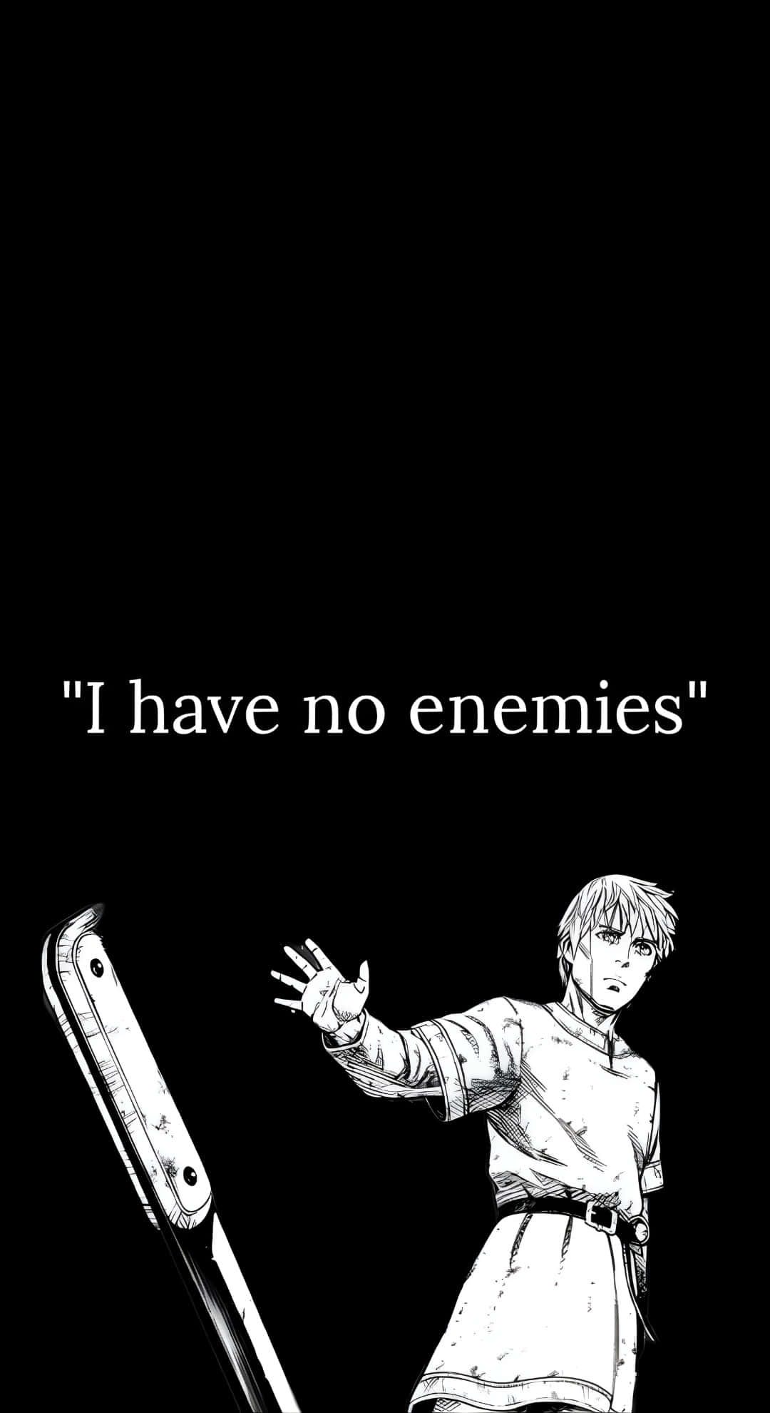 I Have No Enemies, manga-style character, sword, Full HD Phone Wallpaper