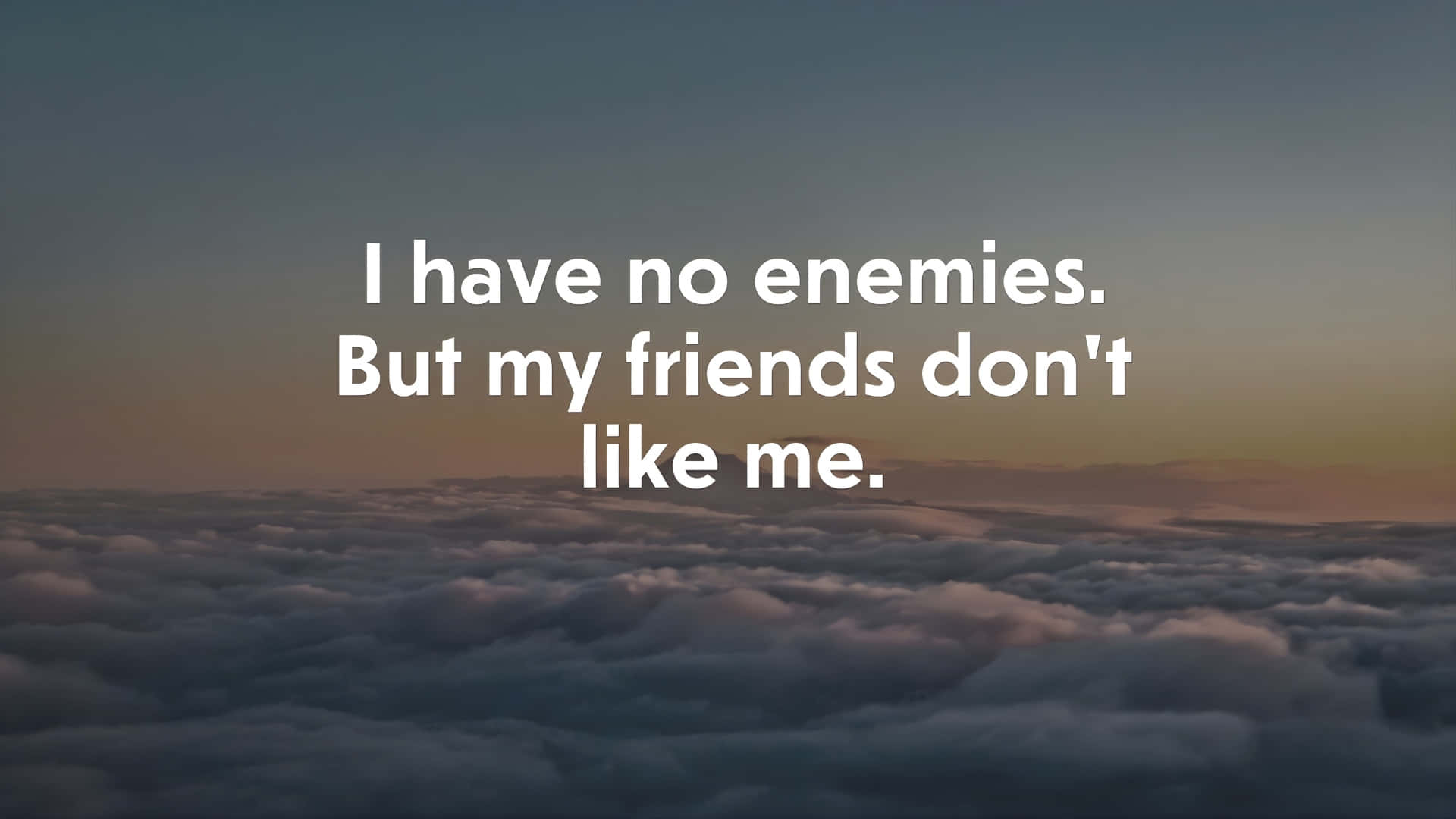 I Have No Enemies, dawn, fluffy clouds, Full HD Desktop Wallpaper