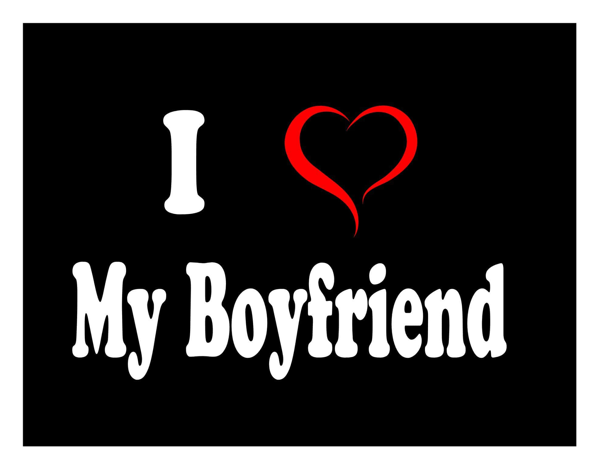I Heart Pfp, boyfriend, white text, Full HD Desktop Wallpaper