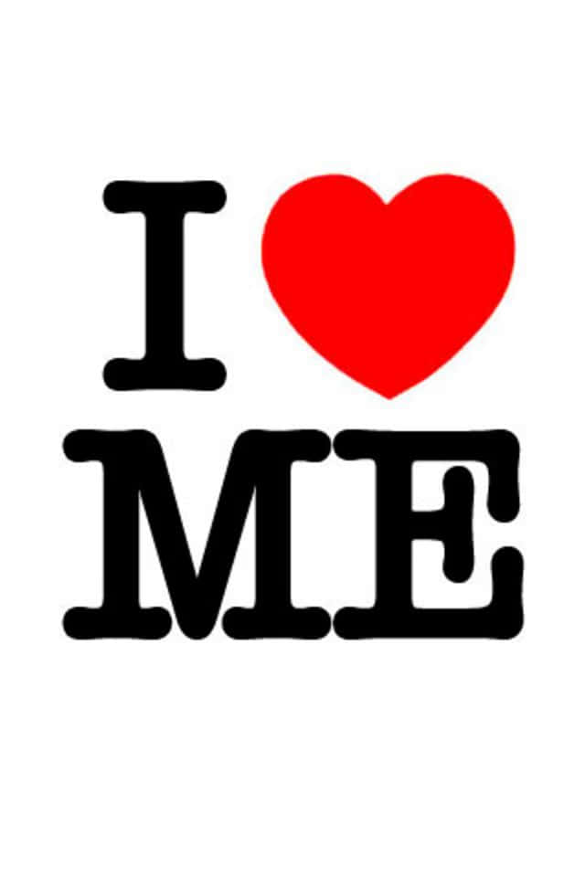 I Heart Pfp, self love, black text, SD Phone Wallpaper