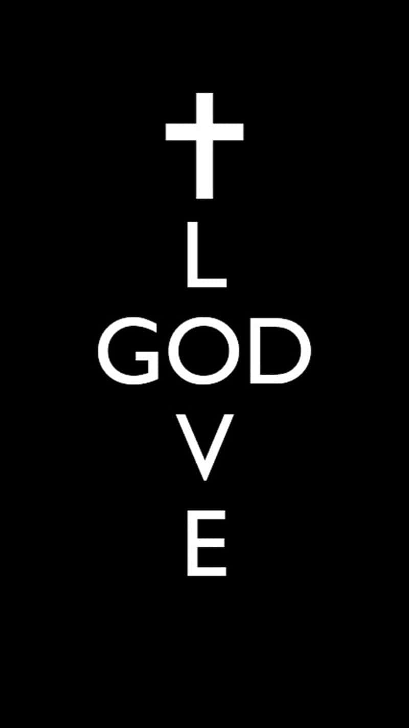 black background, white cross, LOVE, HD Phone Wallpaper