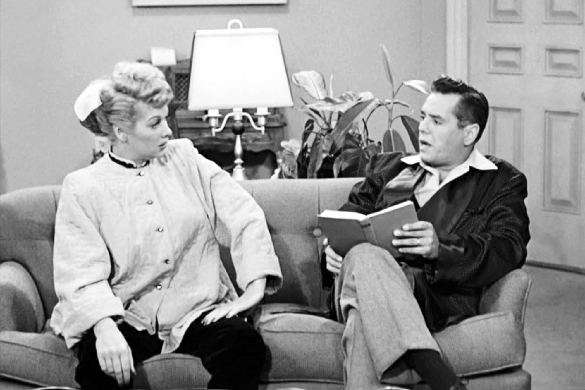 I love lucy, couch, vintage living room, Full HD Desktop Wallpaper