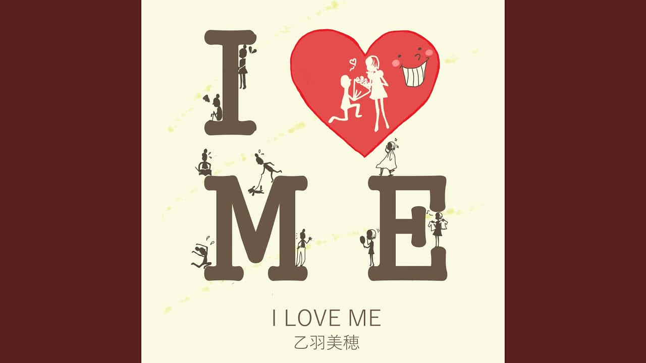 I M E, red heart, smiling couple, HD Desktop Wallpaper